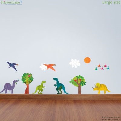 Dinosaur Collection Wall Sticker Pack - regular size