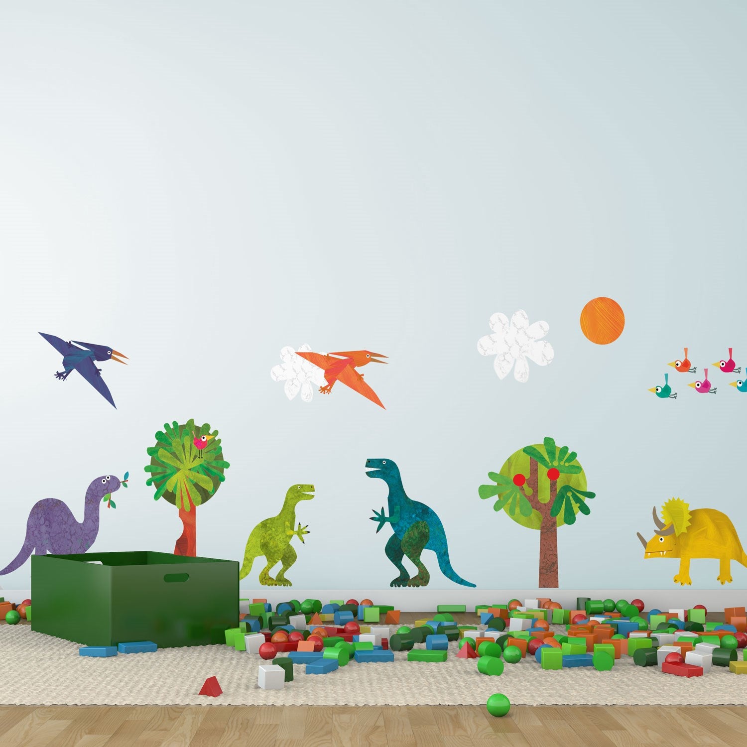 Dinosaur Collection Wall Sticker Pack - regular size