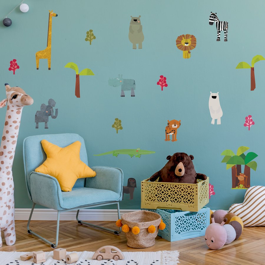 Fun Animals Wall Sticker Pack