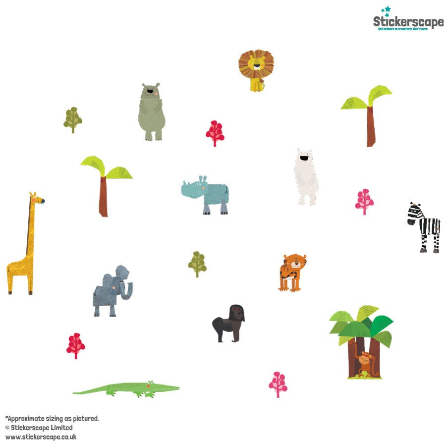 Fun Animals Wall Sticker Pack