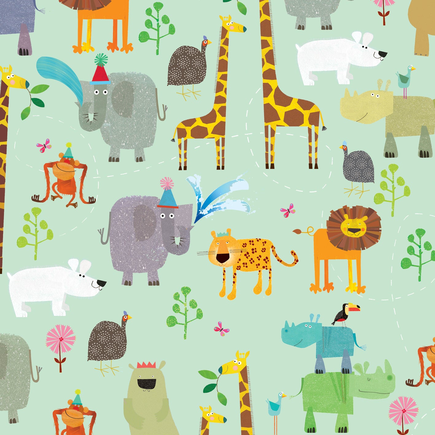 WP94 animal wrapping paper