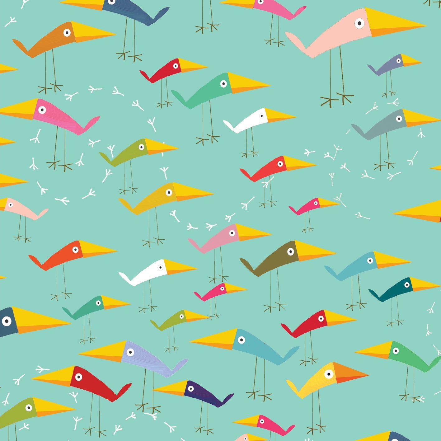 WP96 bird wrapping paper