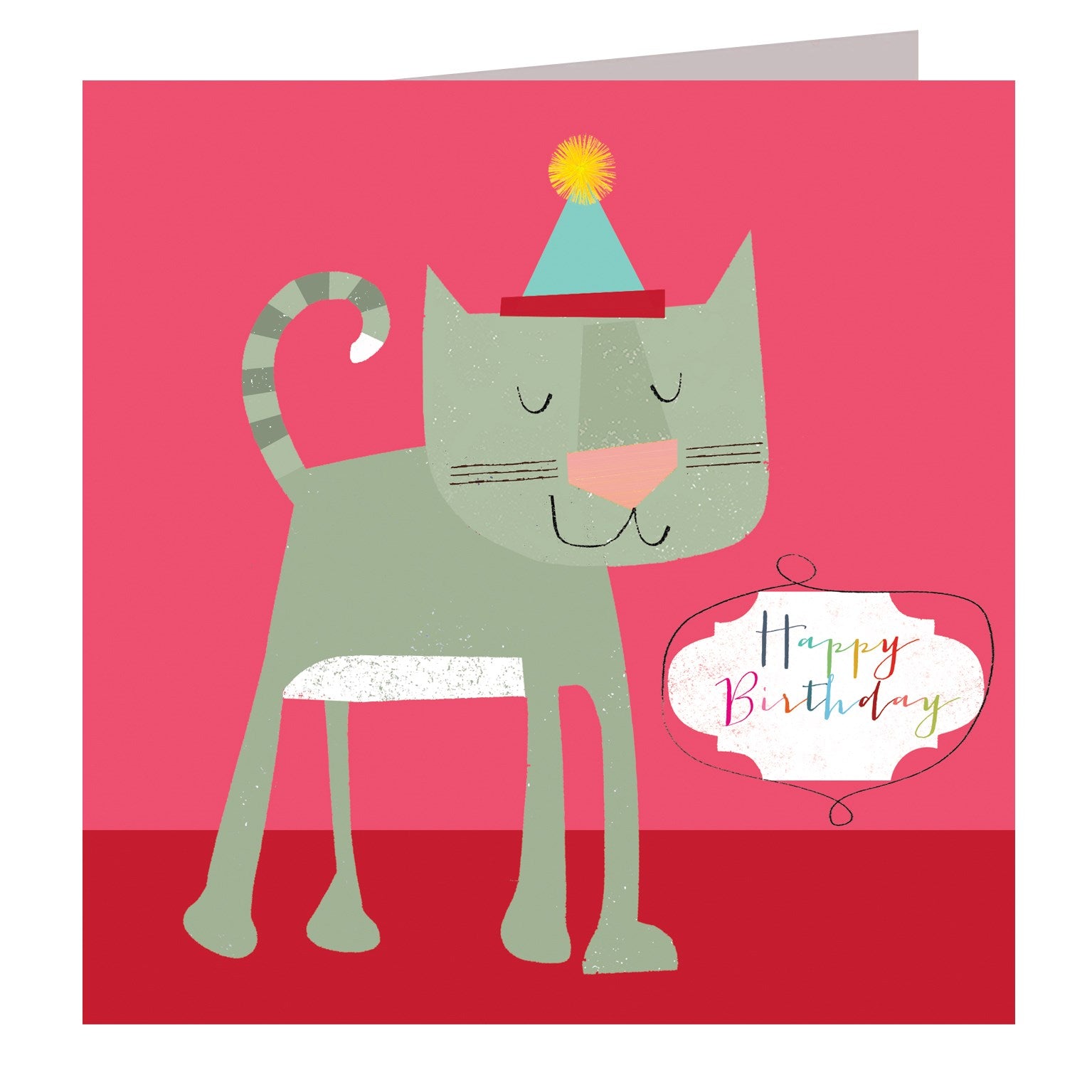 AA01 happy birthday cat card