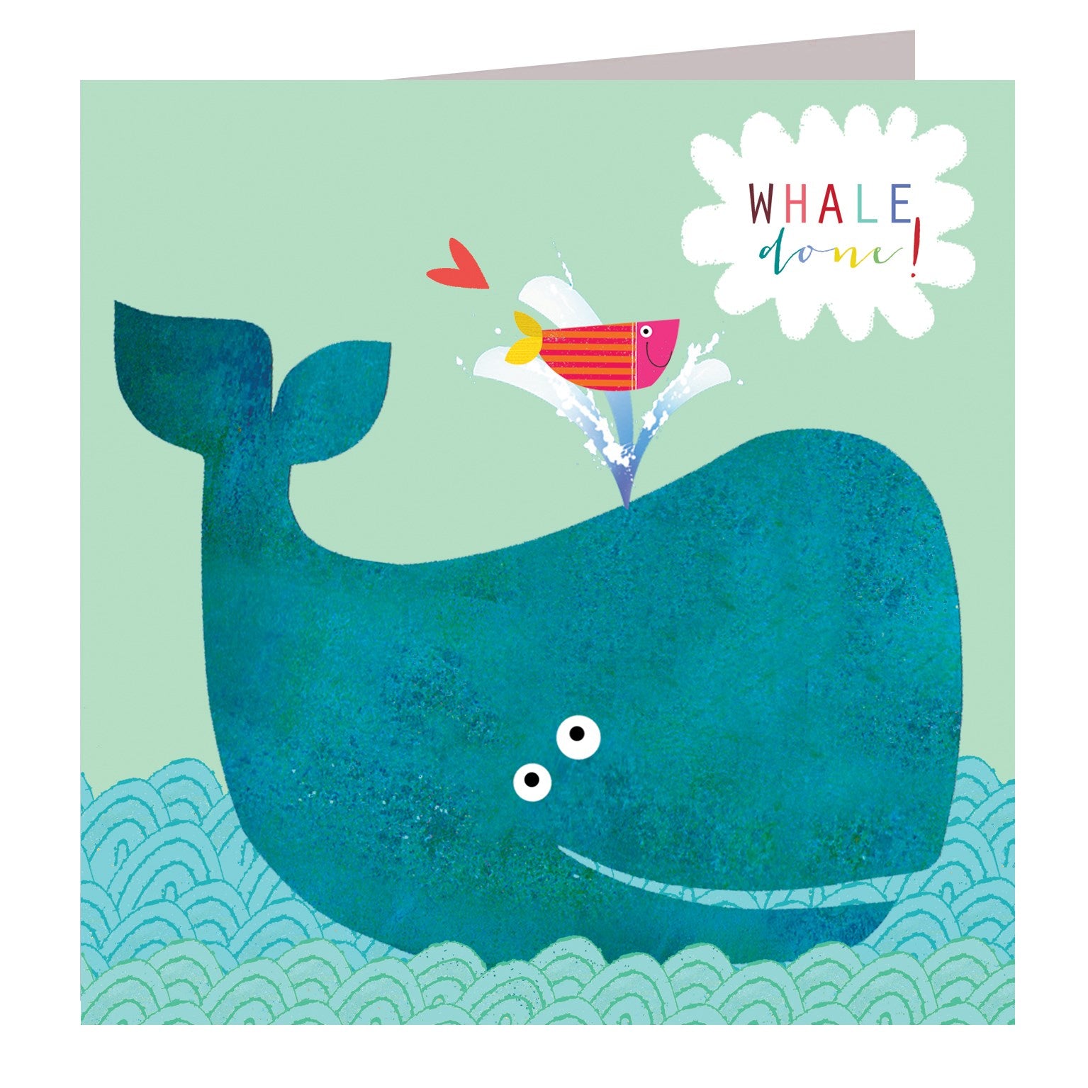 AA02 whale done greetings card