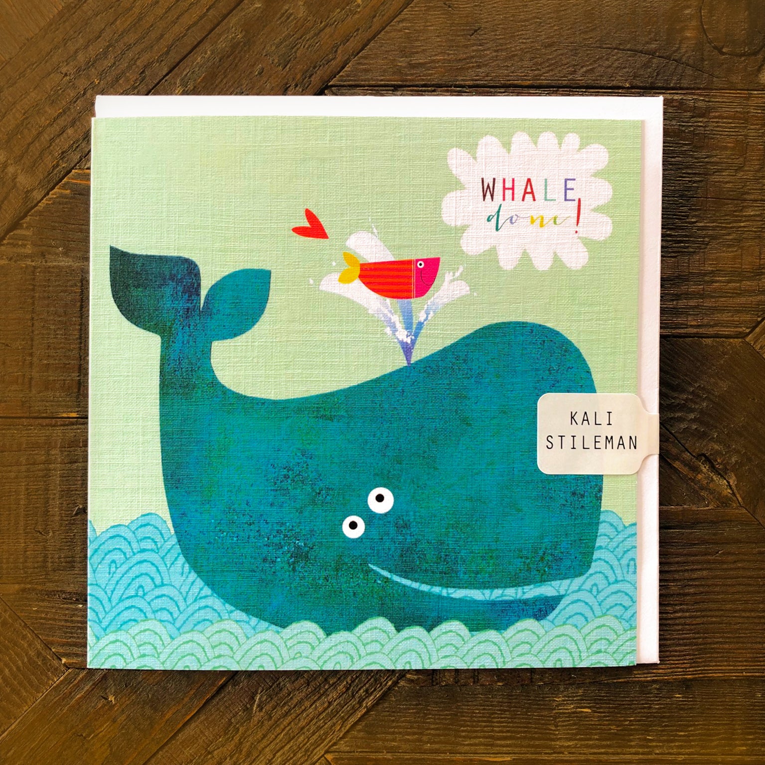 AA02 whale done greetings card