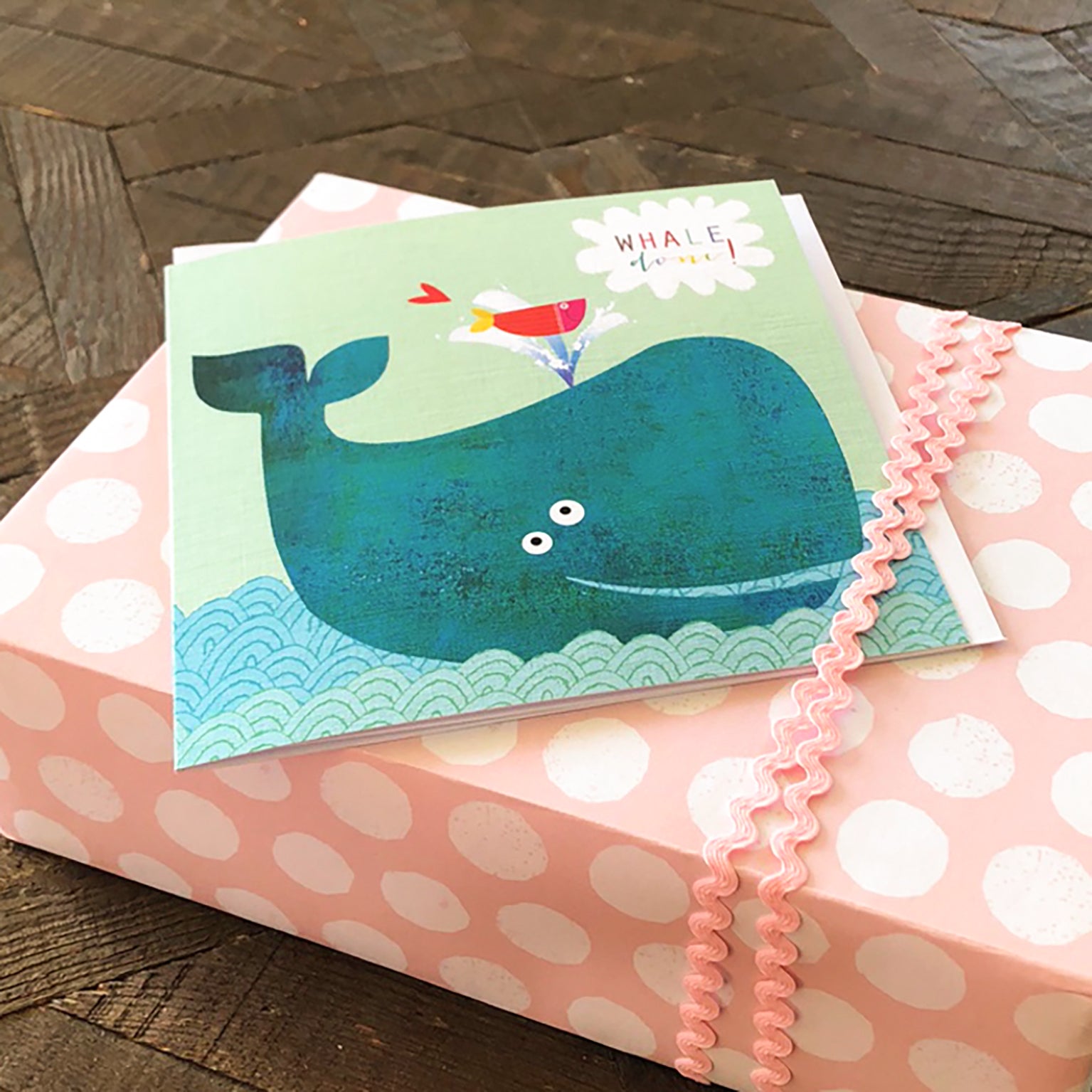 AA02 whale done greetings card