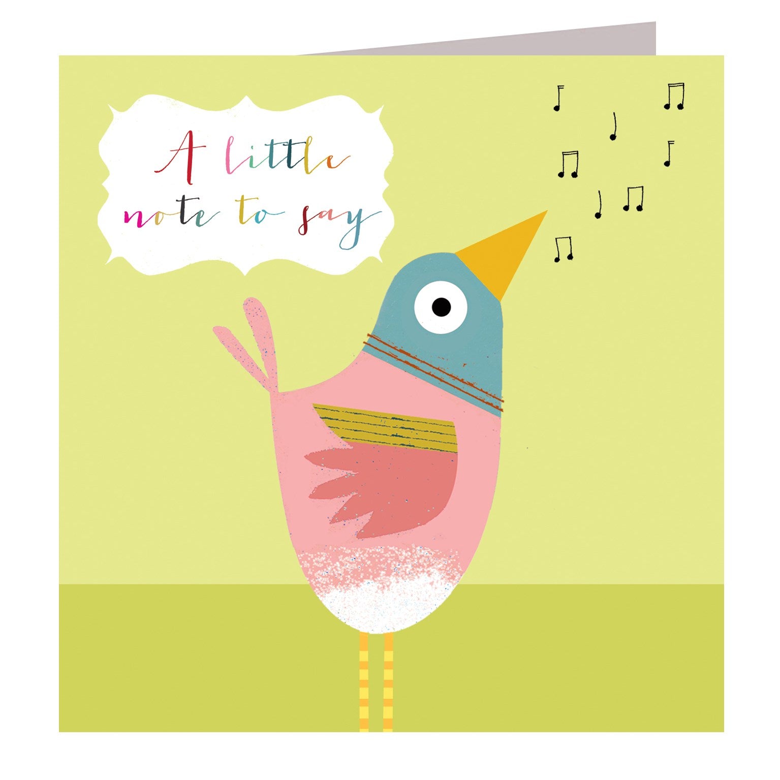 AA03 note to say birdie card