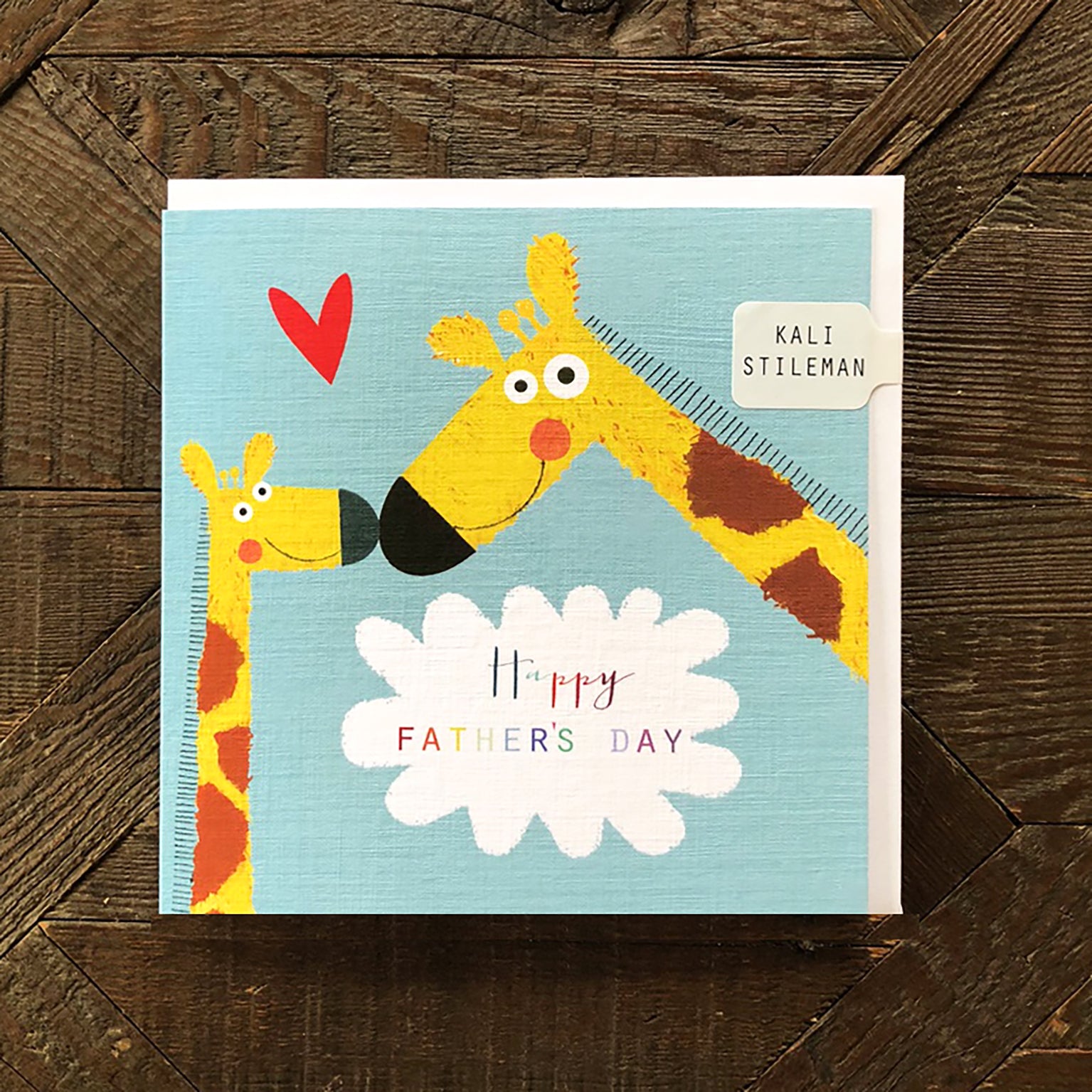 AA05 giraffe Father's Day card