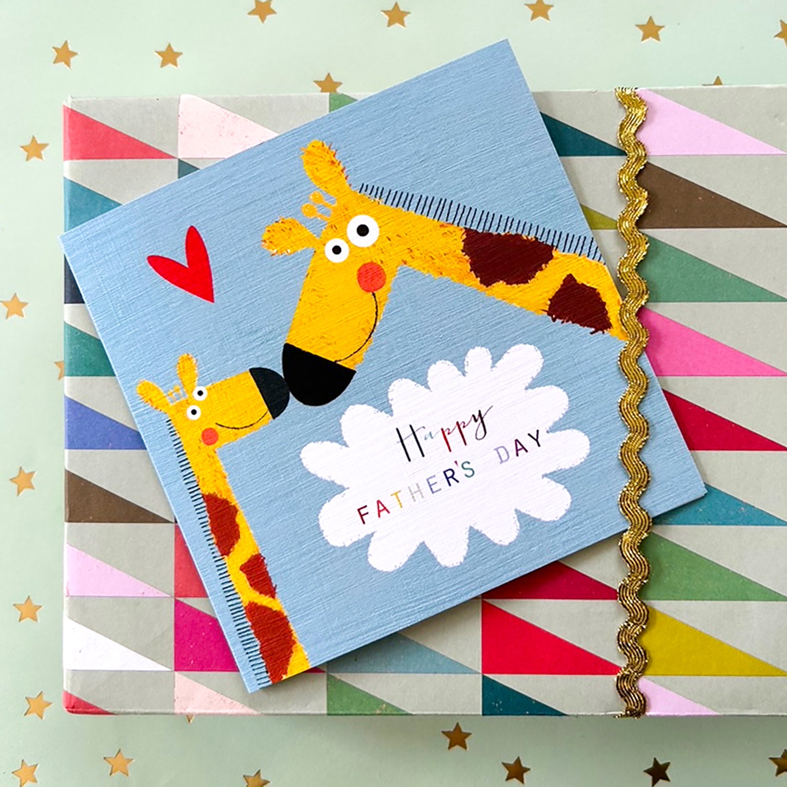 AA05 giraffe Father's Day card