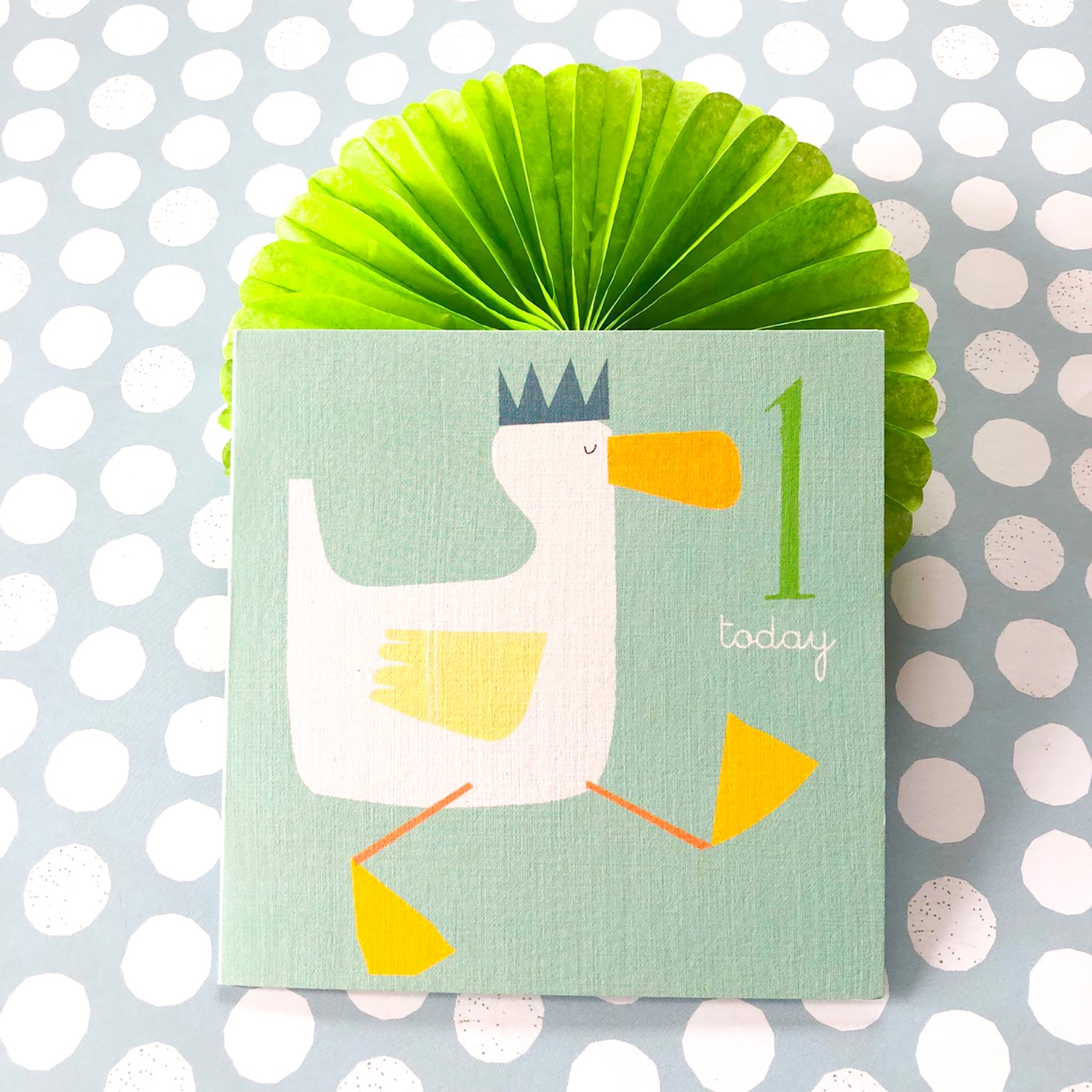 AC01 duckling 1st birthday card