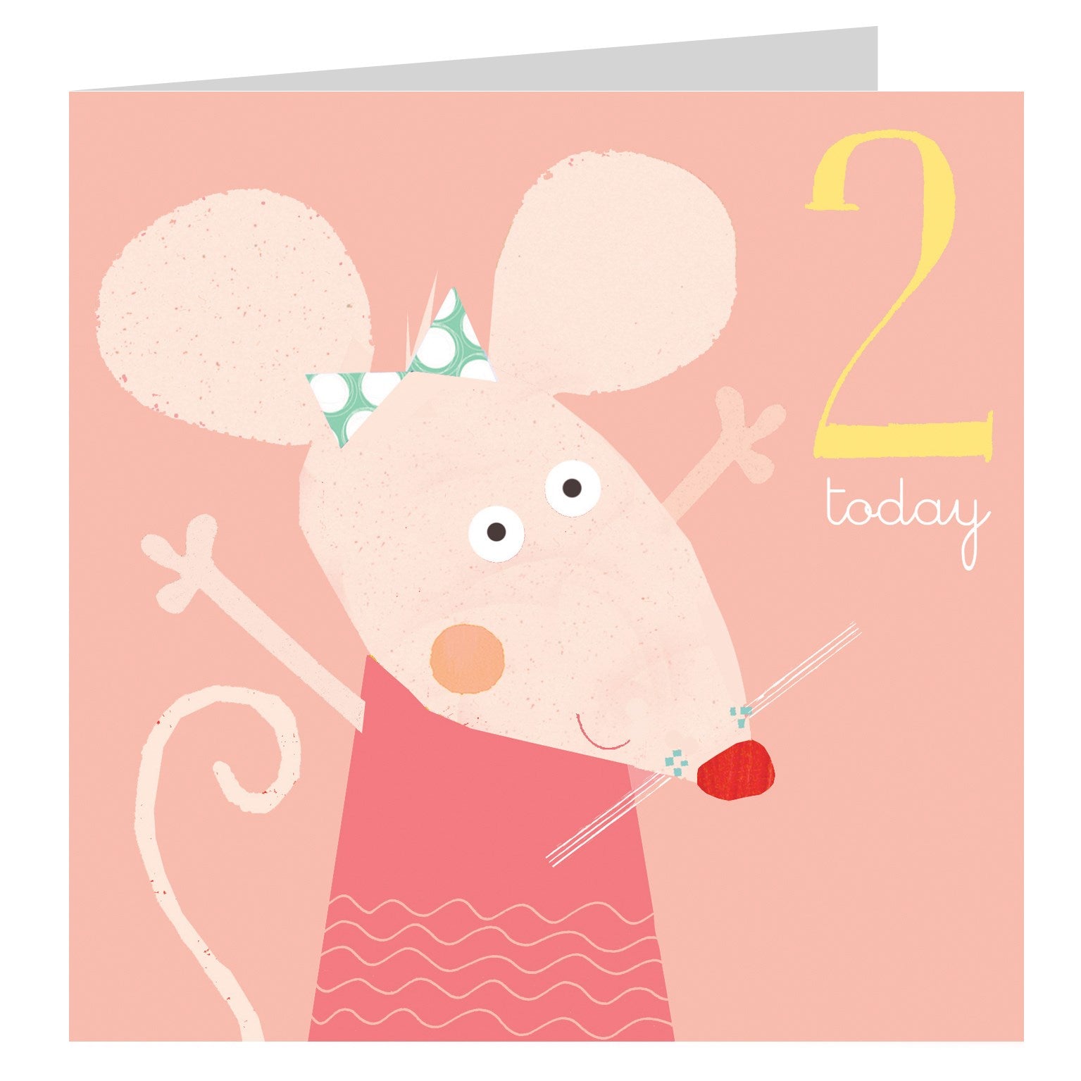 AC08 mouse 2nd birthday card