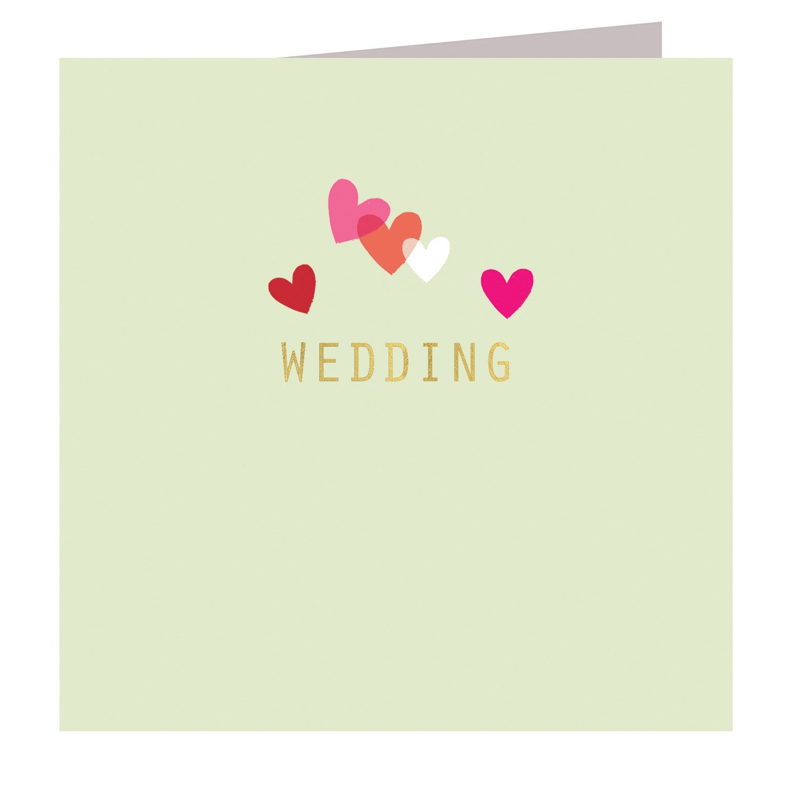 AH12 gold foiled wedding card