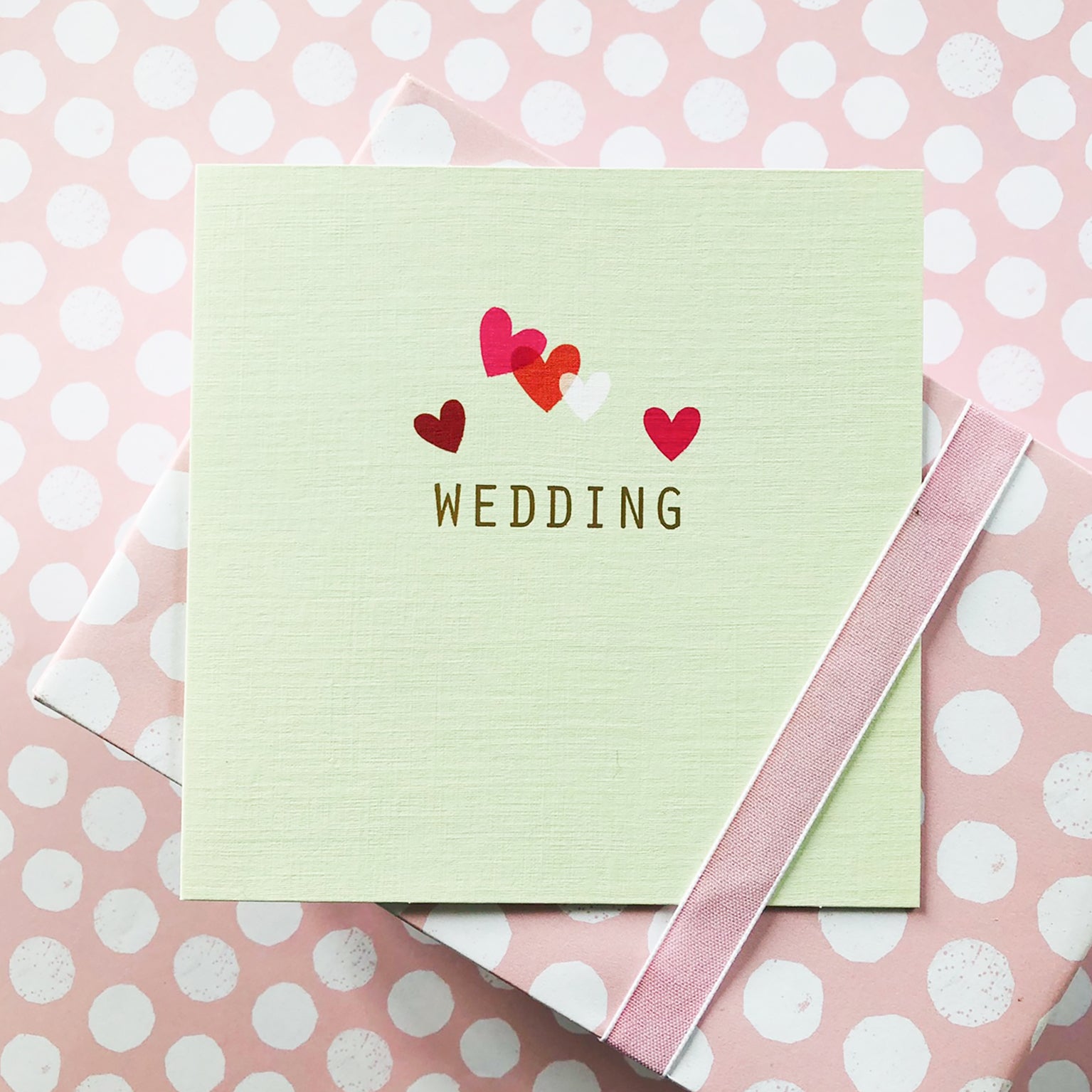 AH12 gold foiled wedding card