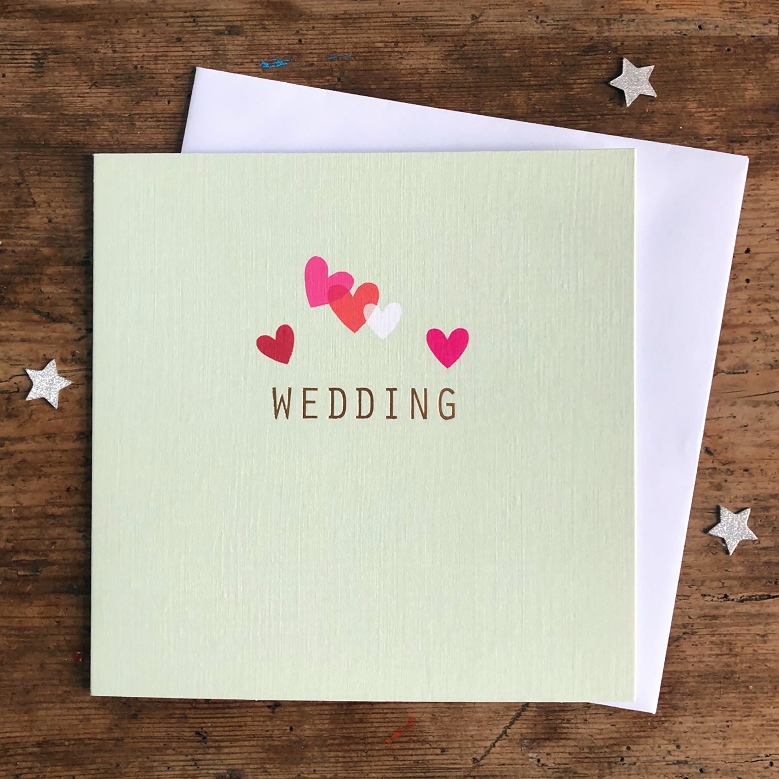 AH12 gold foiled wedding card