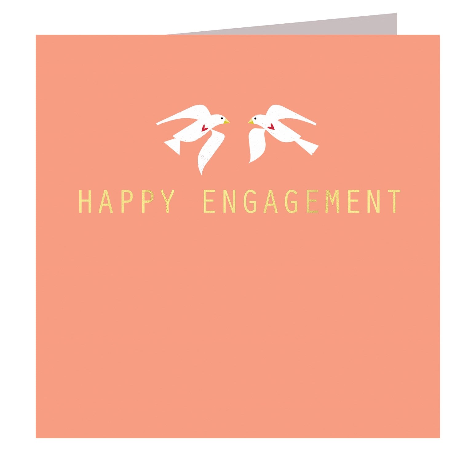 AH14 gold foiled engagement card