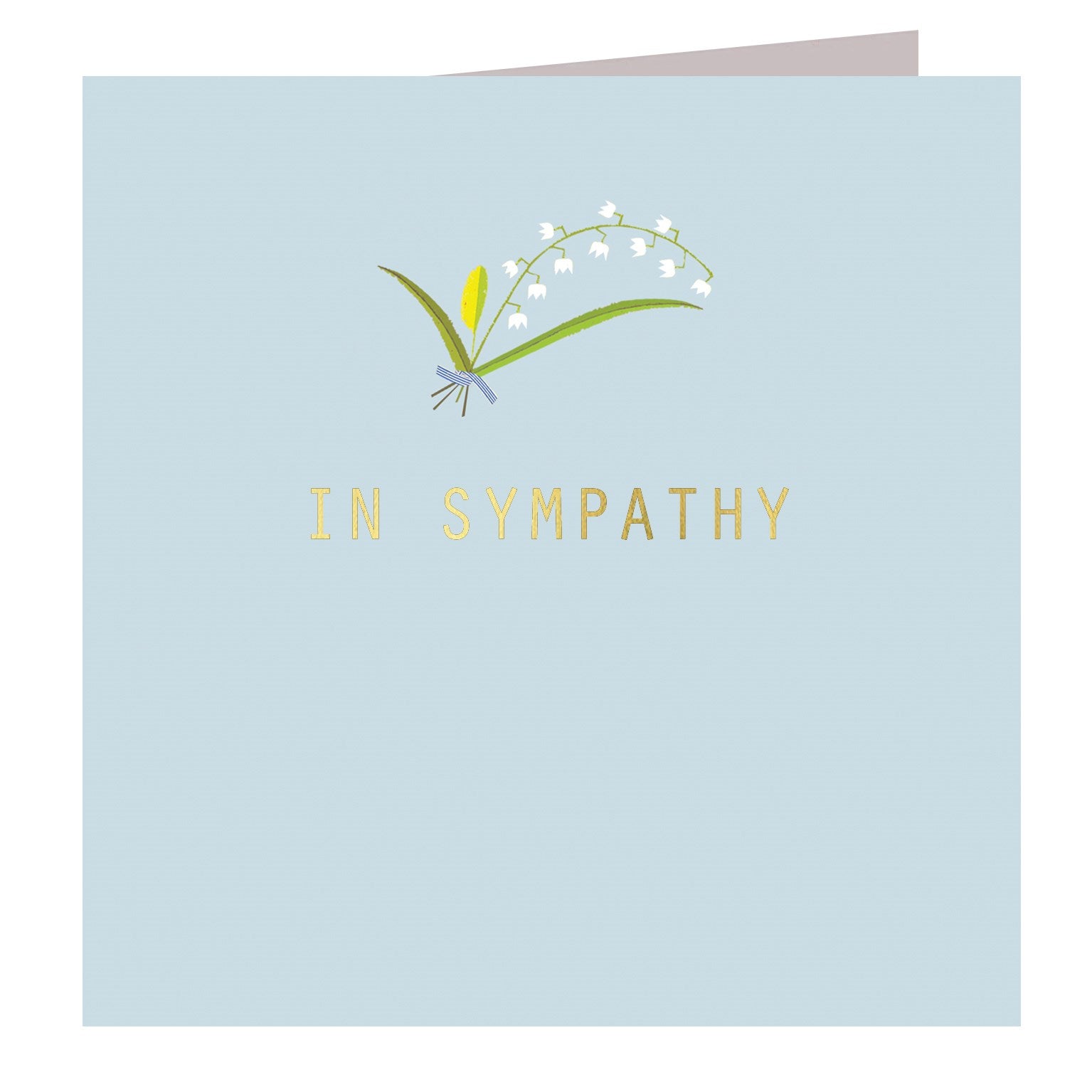 AH17 gold foiled in sympathy card