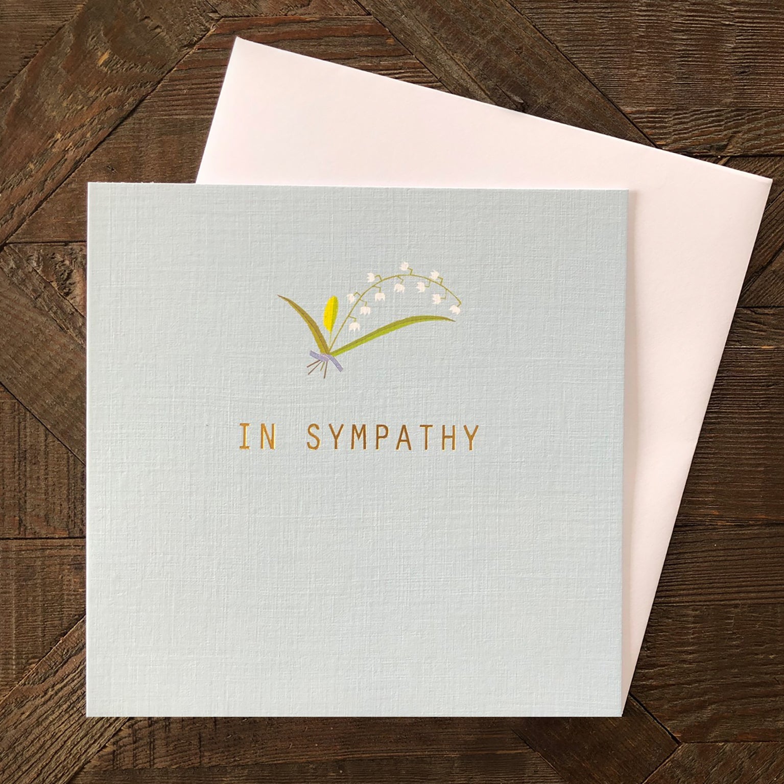 AH17 gold foiled in sympathy card