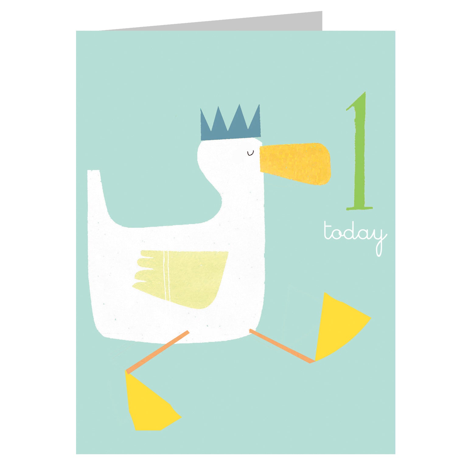 mini duckling 1st birthday card