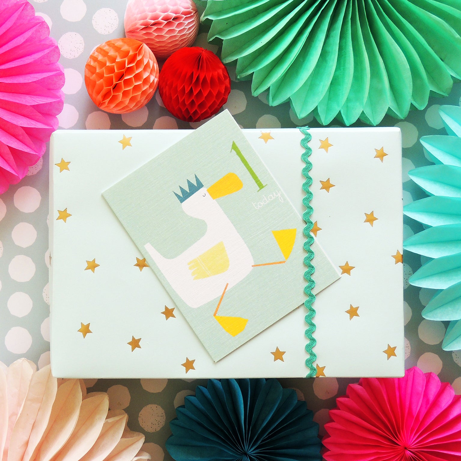 mini duckling 1st birthday card