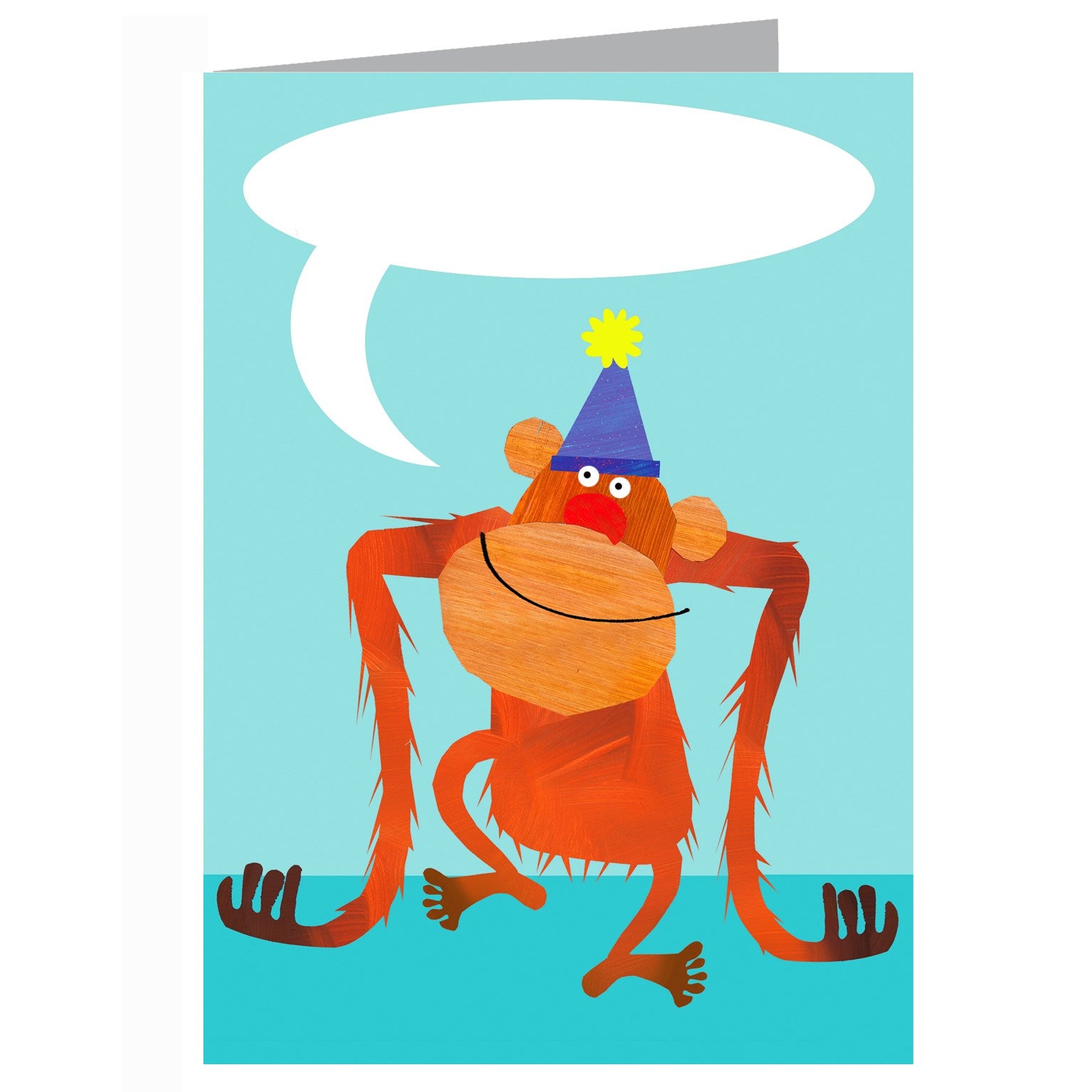 personalised orangutan card