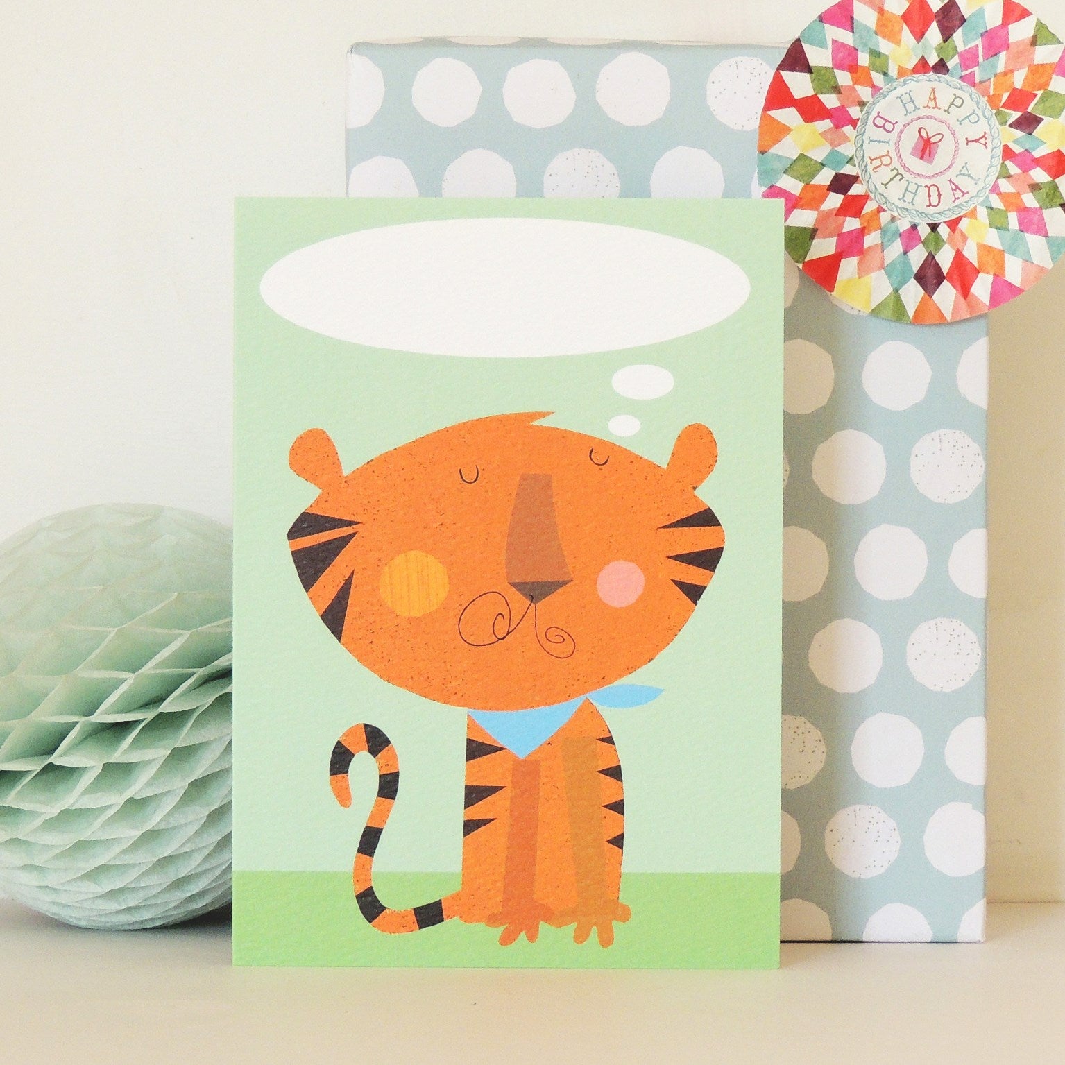 personalised tiger card