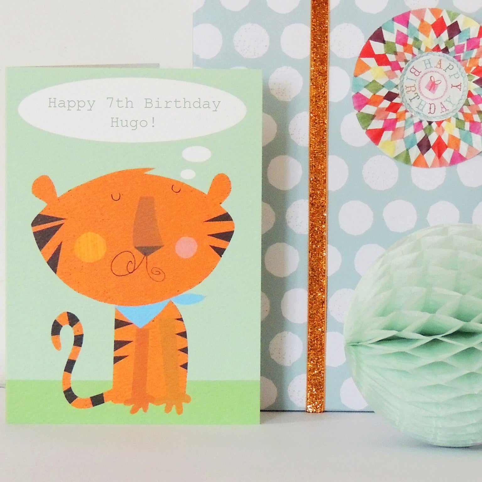 personalised tiger card