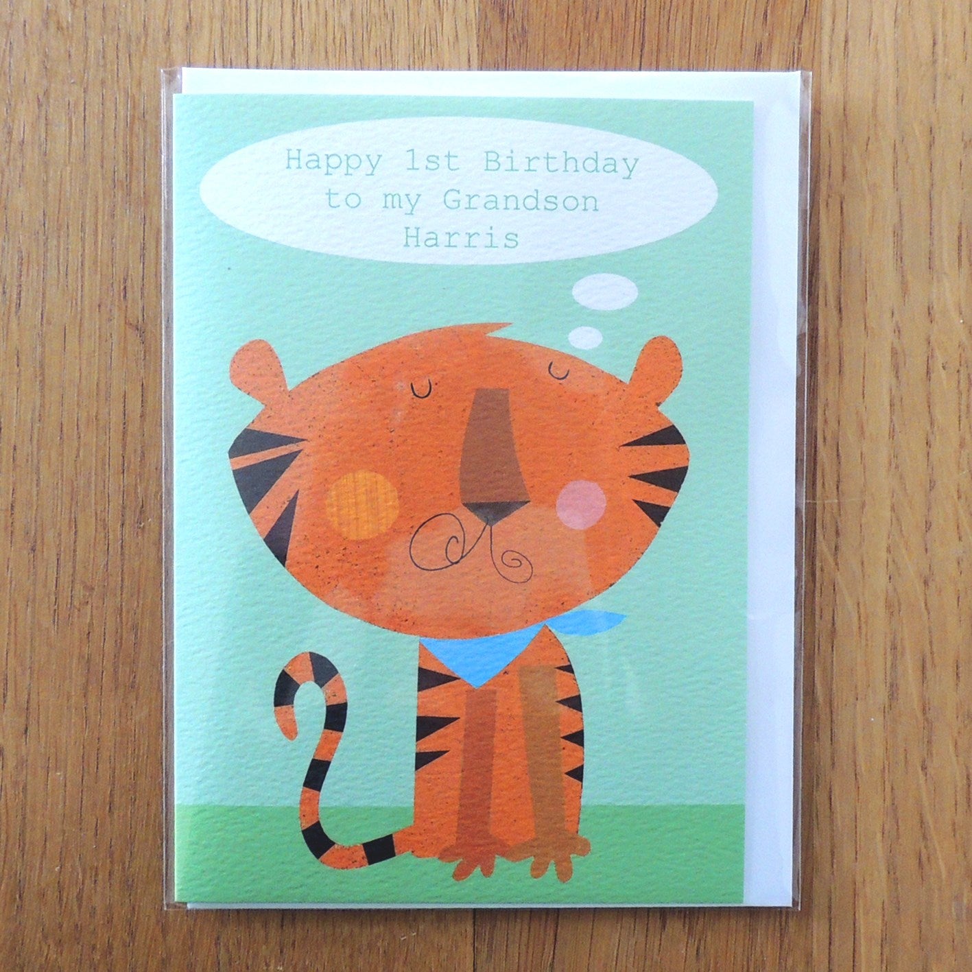 personalised tiger card