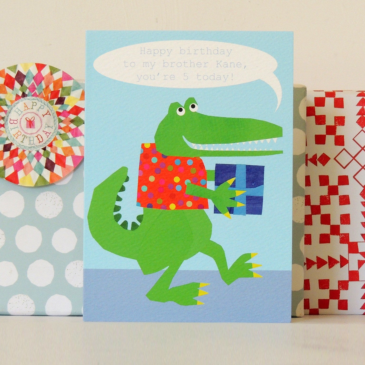 personalised crocodile card