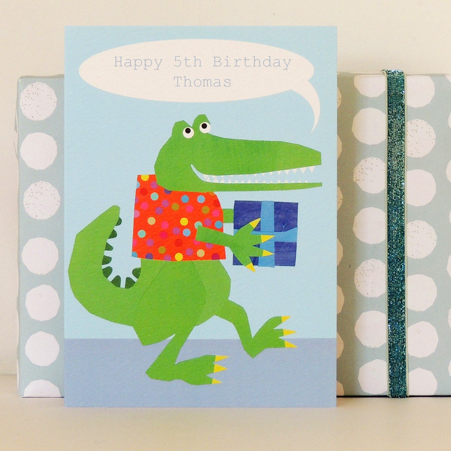 personalised crocodile card