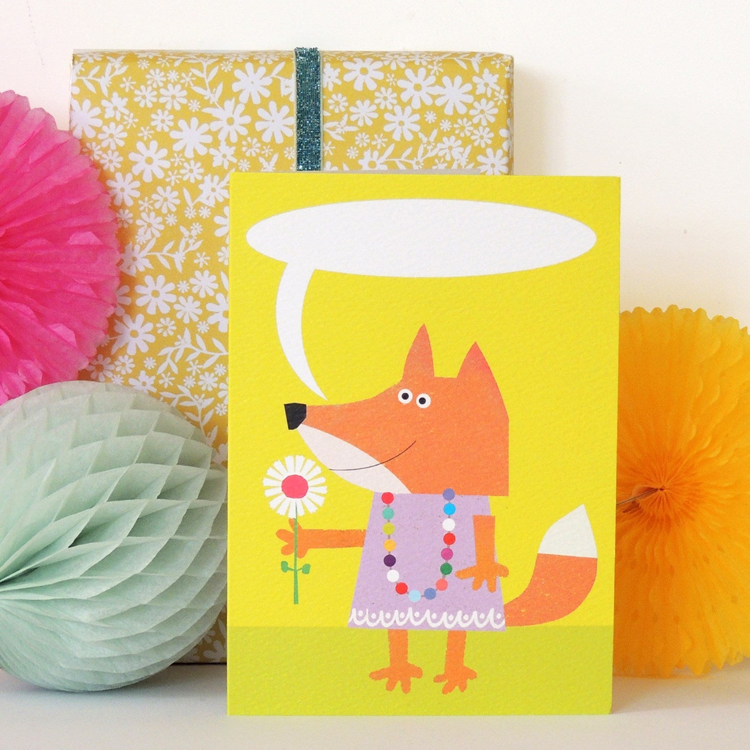 personalised fox card