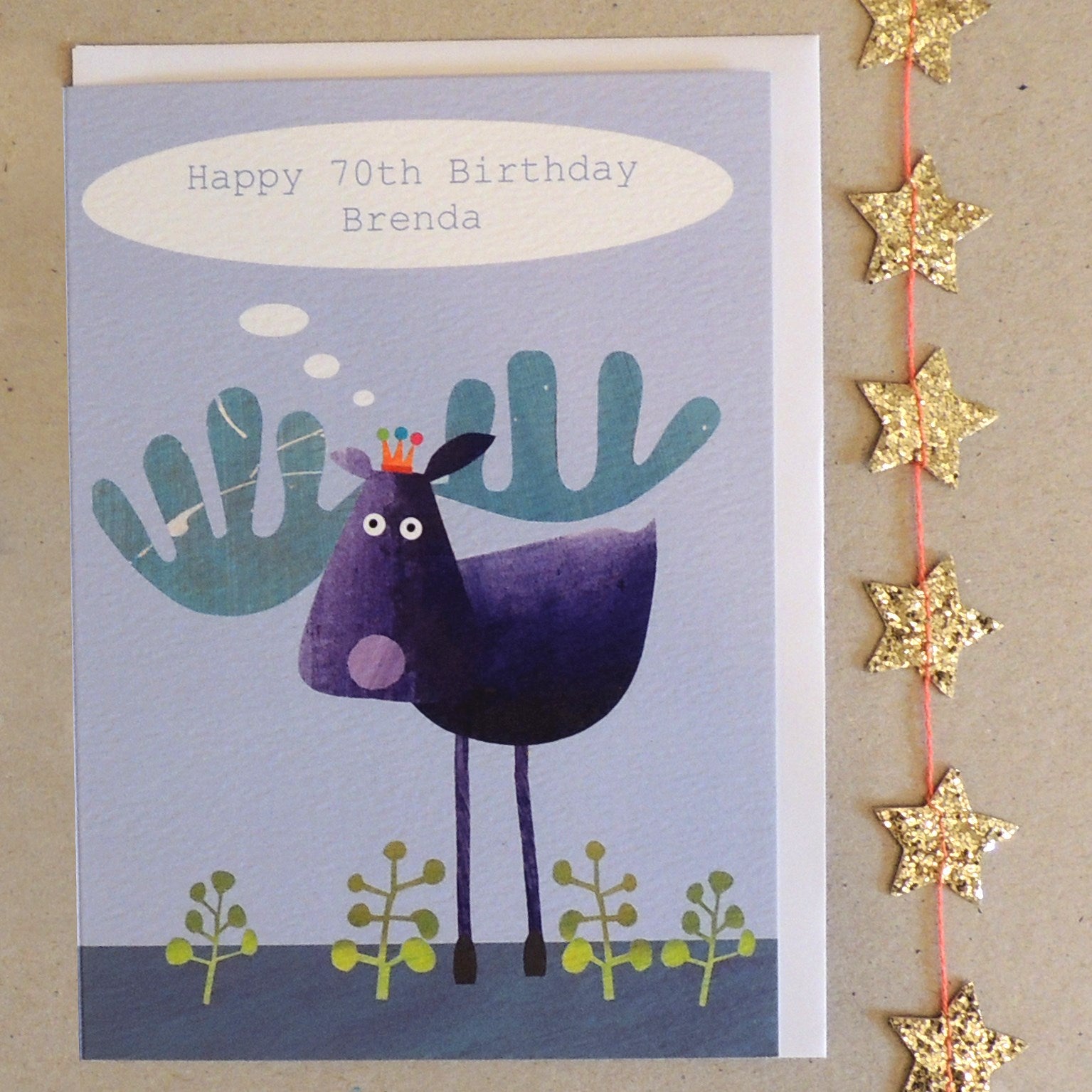 personalised moose card