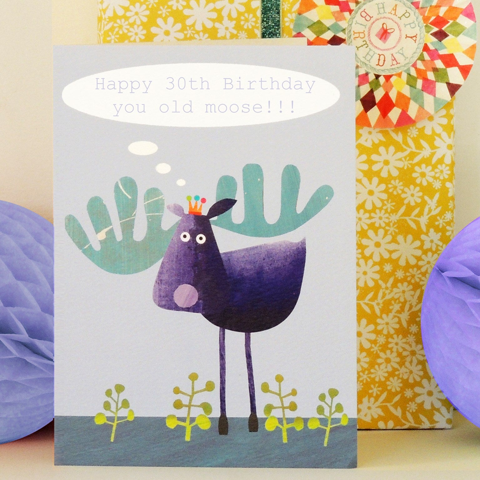 personalised moose card