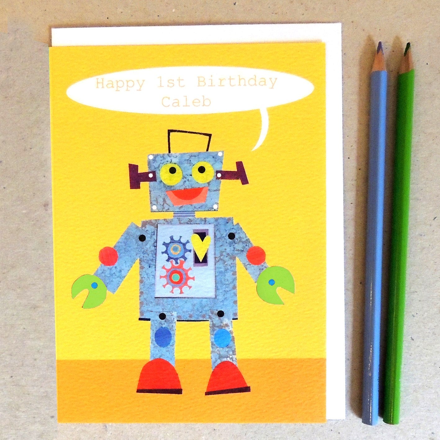 personalised robot card