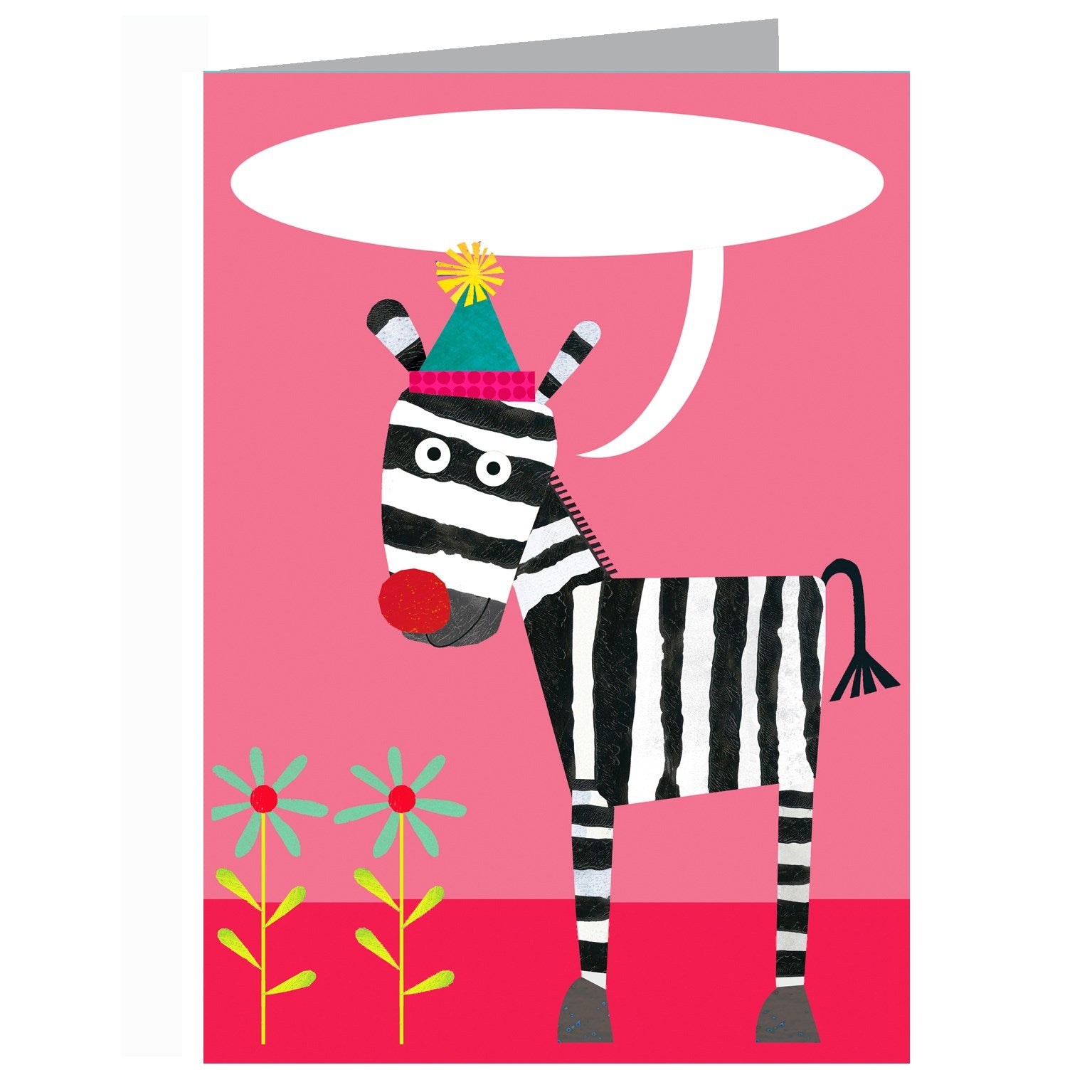 personalised zebra card