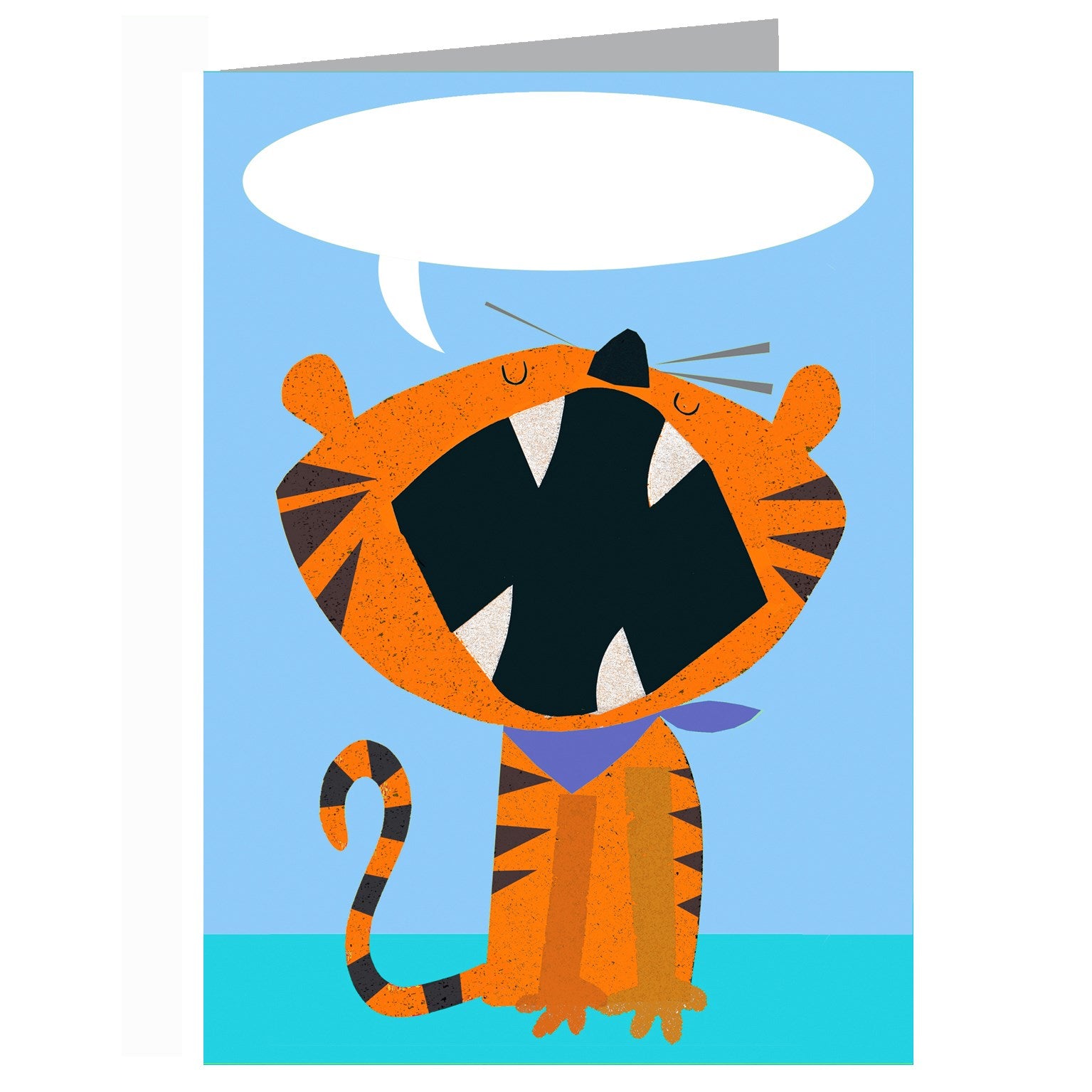 personalised tiger card