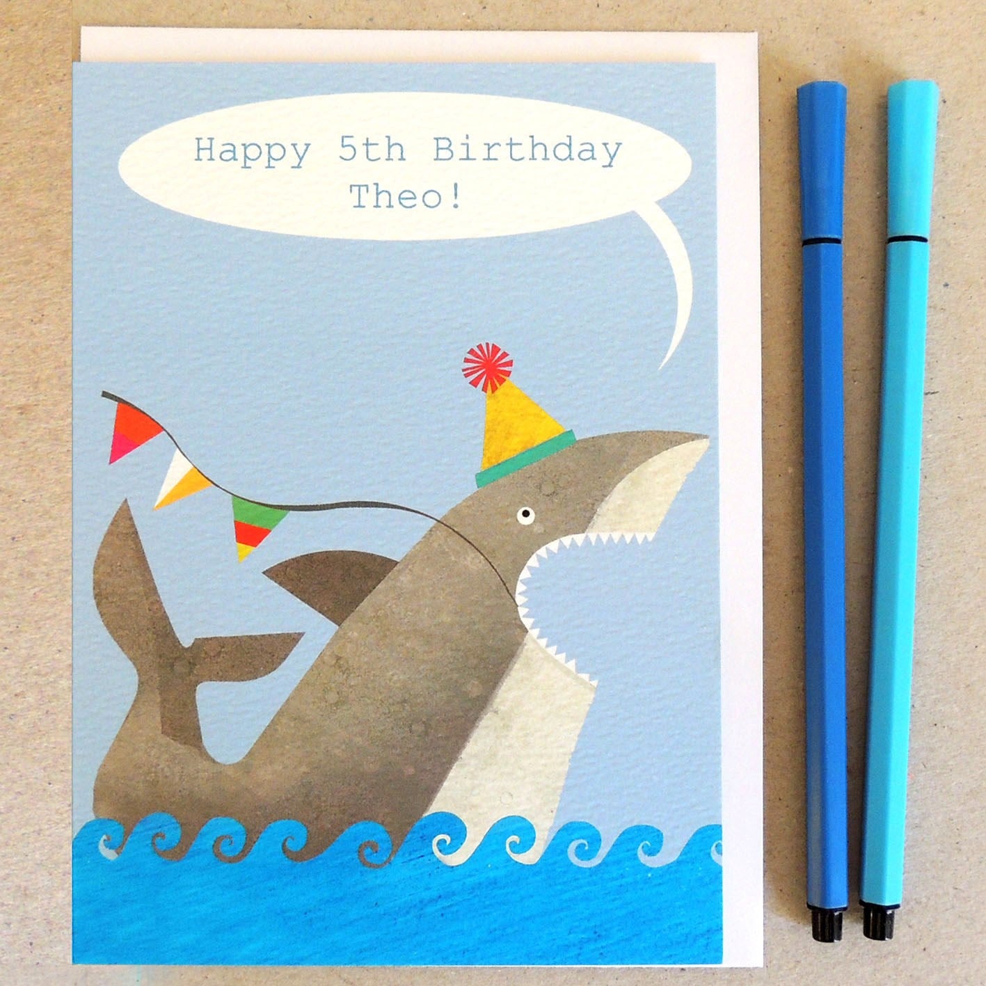 personalised shark card