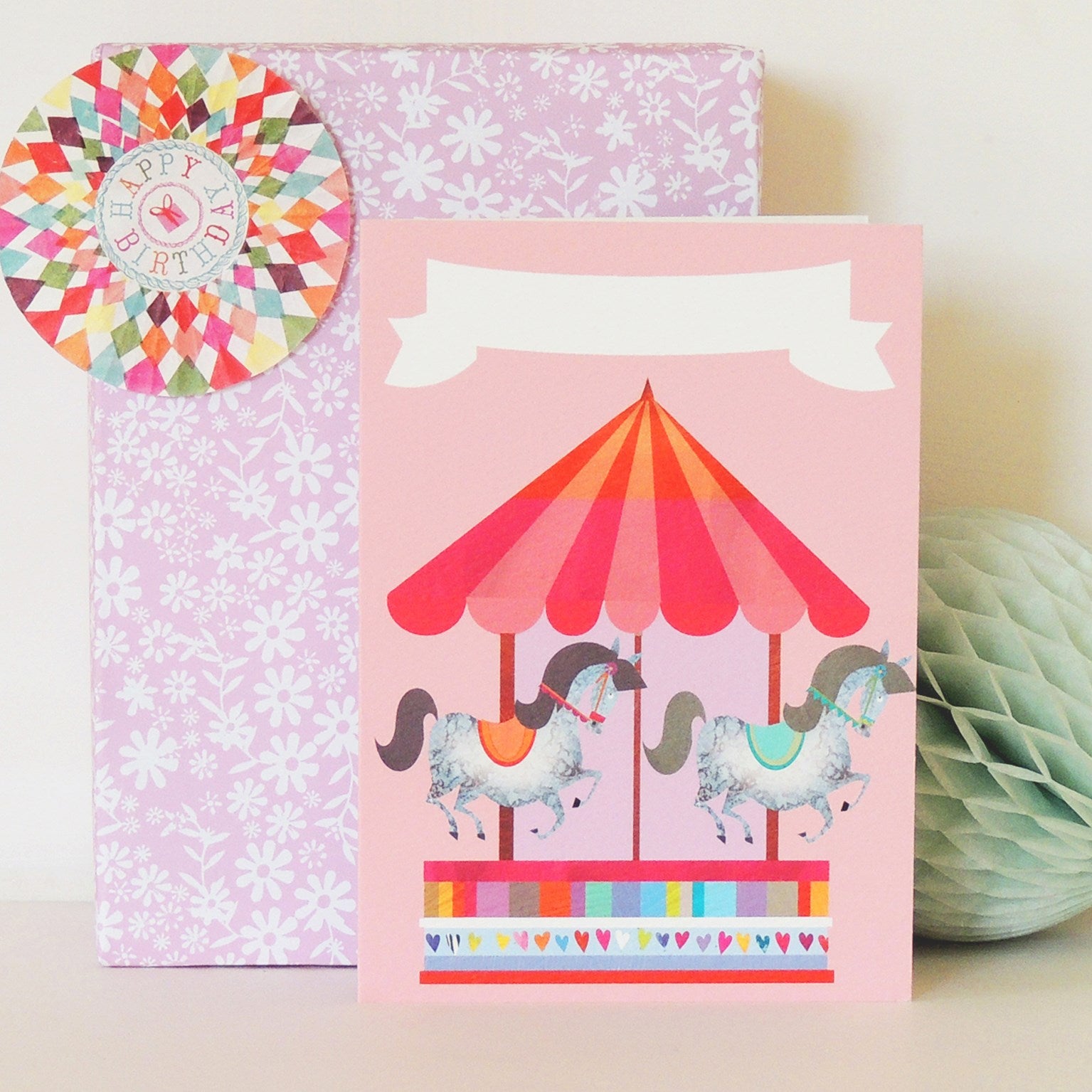 personalised merry go round card