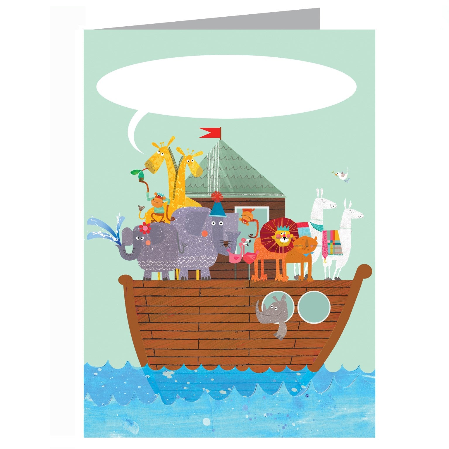 personalised Noah's ark card