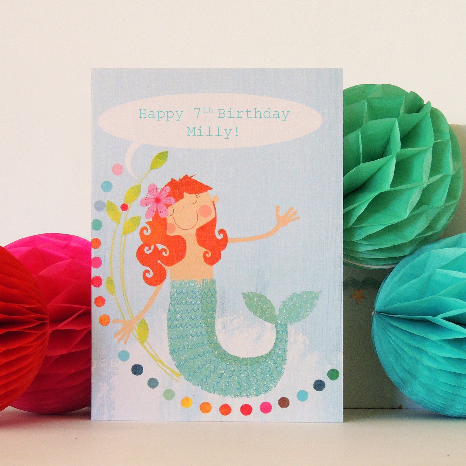 personalised mermaid card