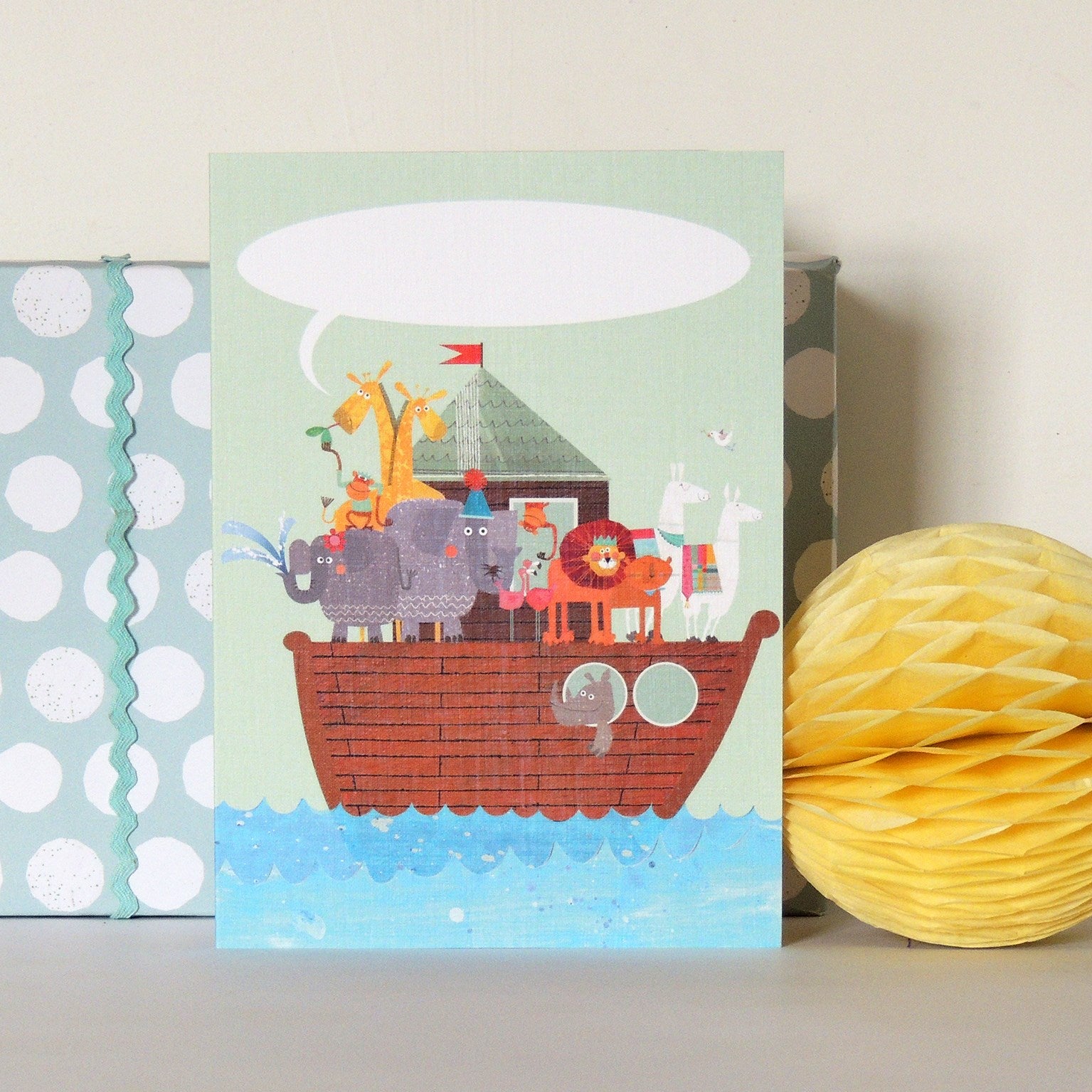 personalised Noah's ark card