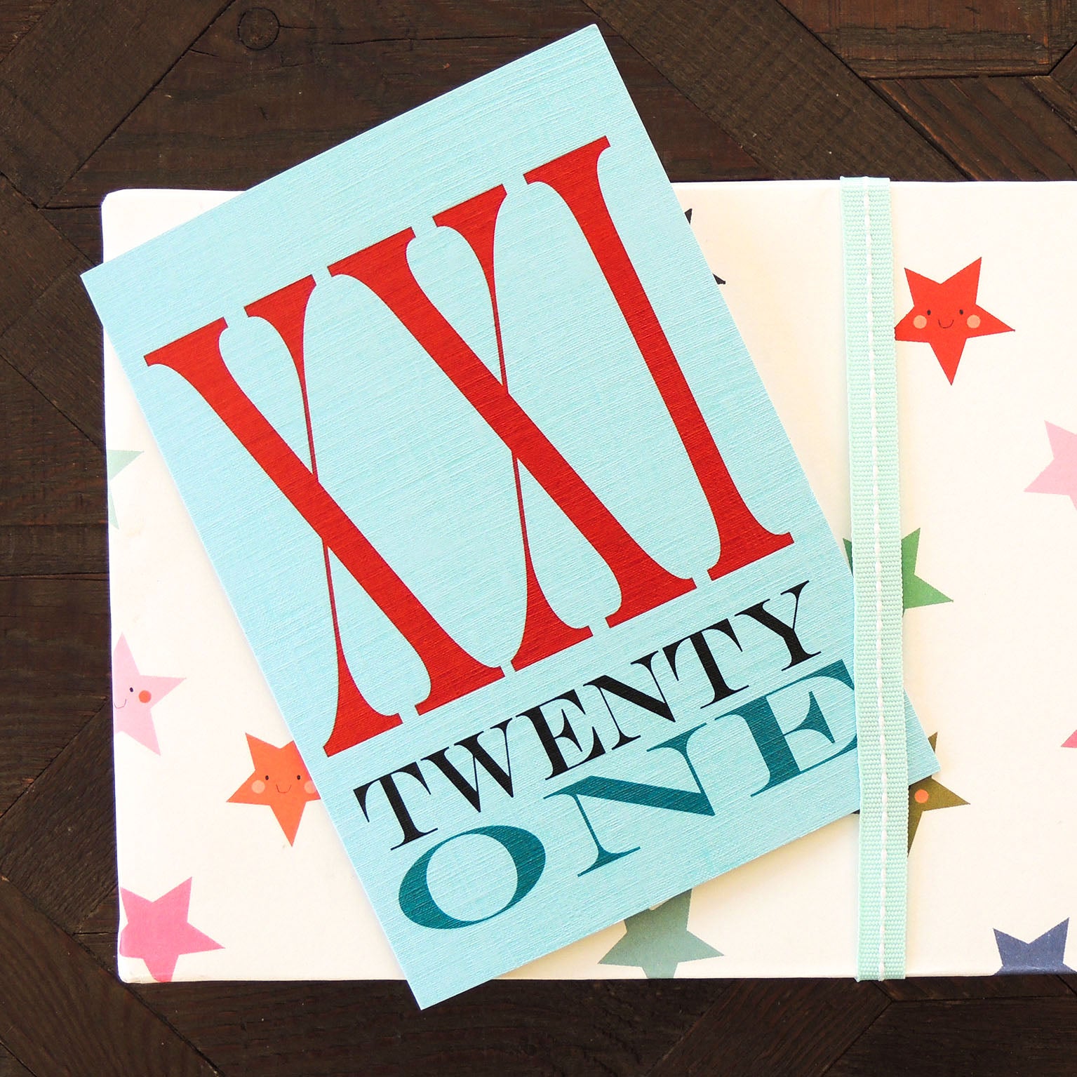 BBTW43 roman numerals twenty one card