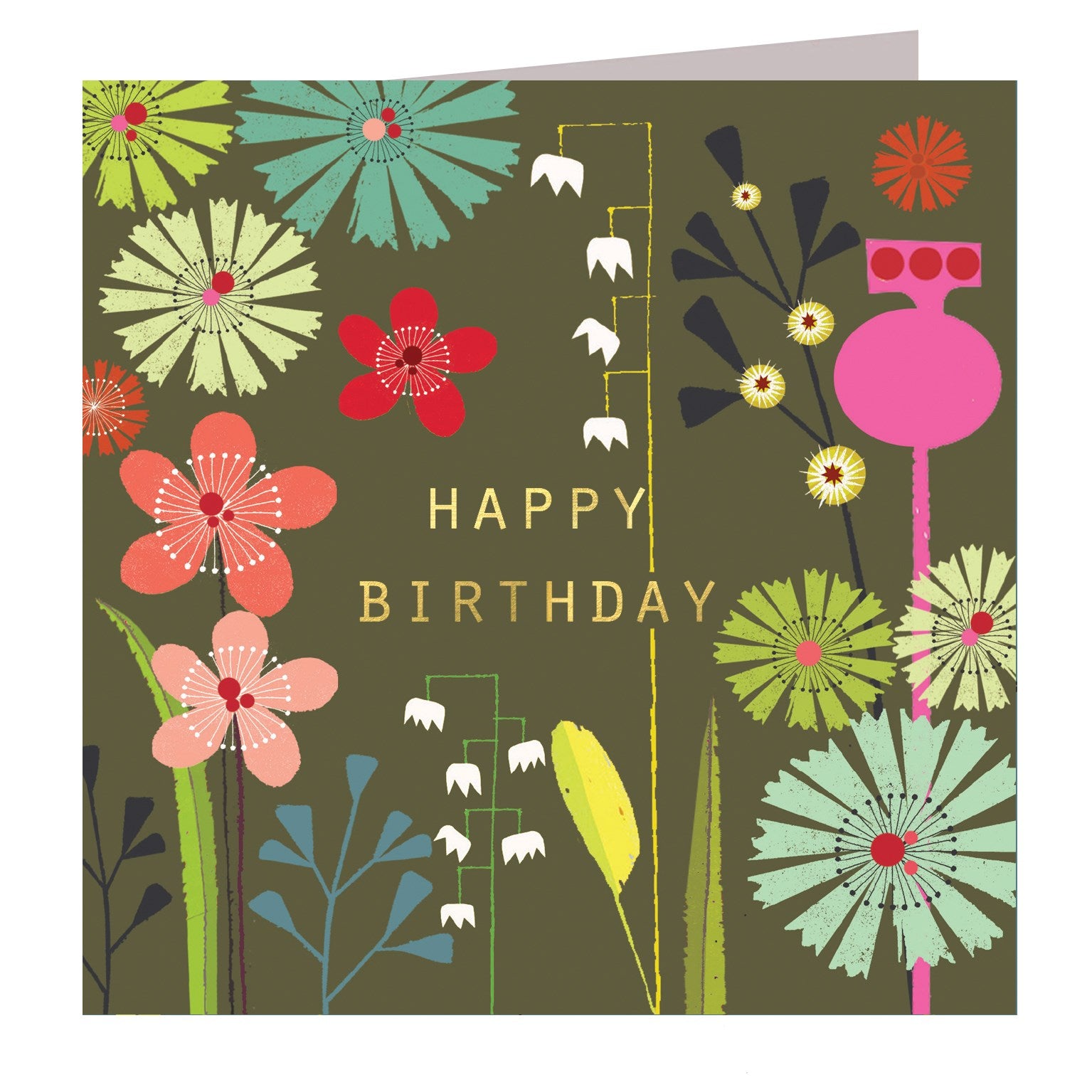 BFL04 gold foiled chocolate birthday card