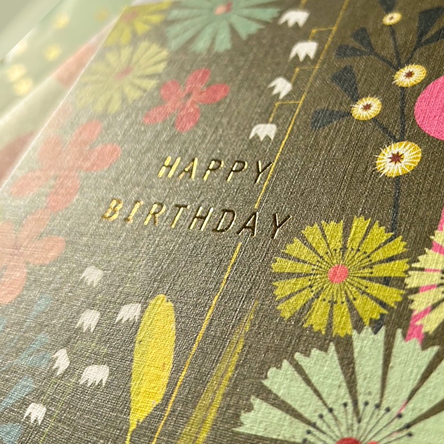 BFL04 gold foiled chocolate birthday card