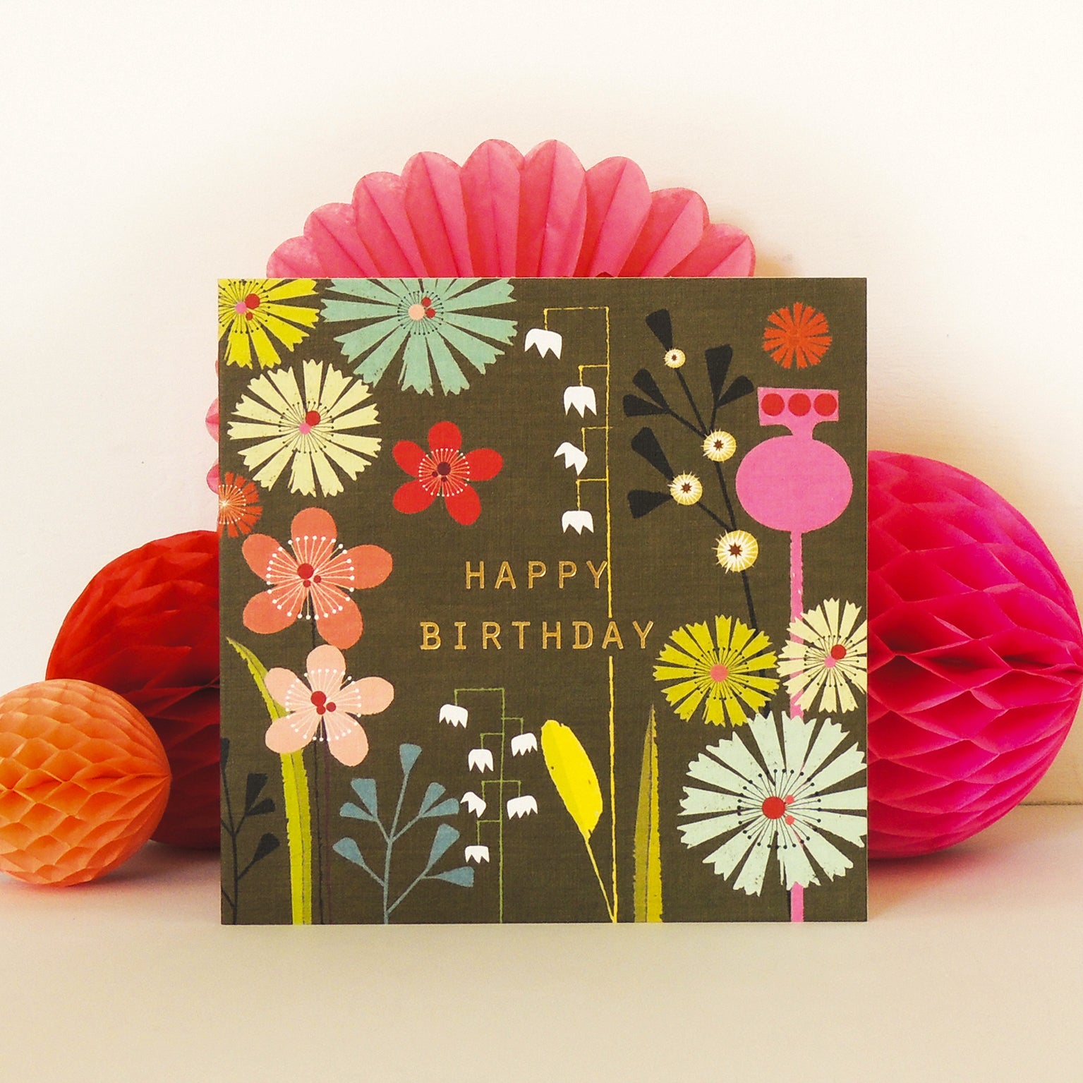 BFL04 gold foiled chocolate birthday card