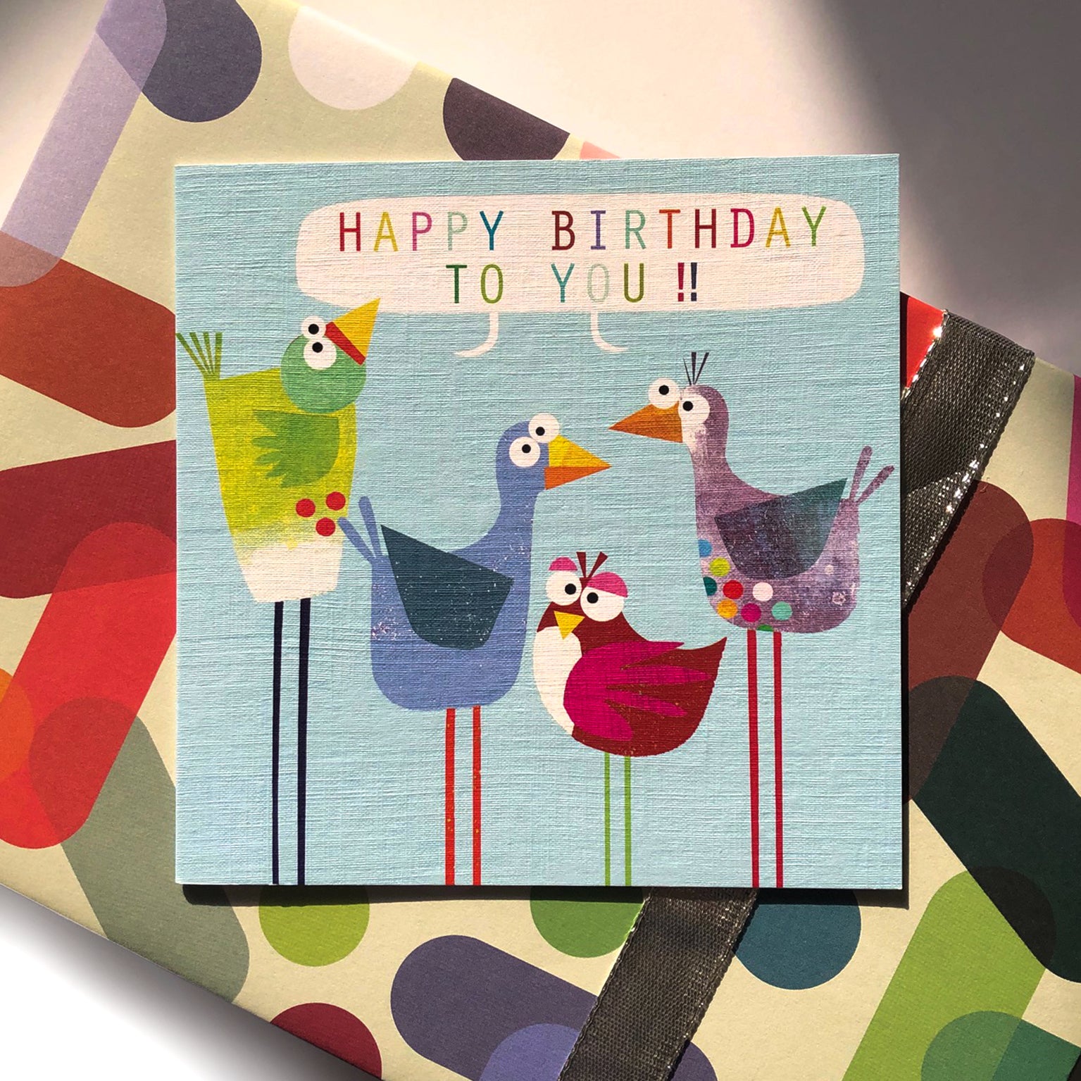 BG17 happy birthday birds card