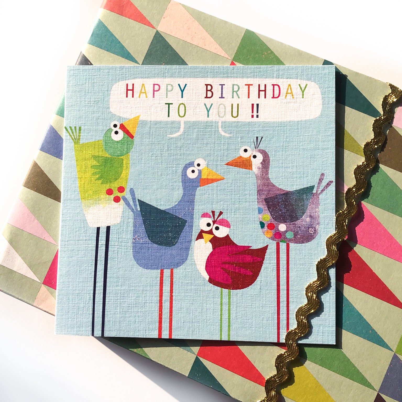 BG17 happy birthday birds card