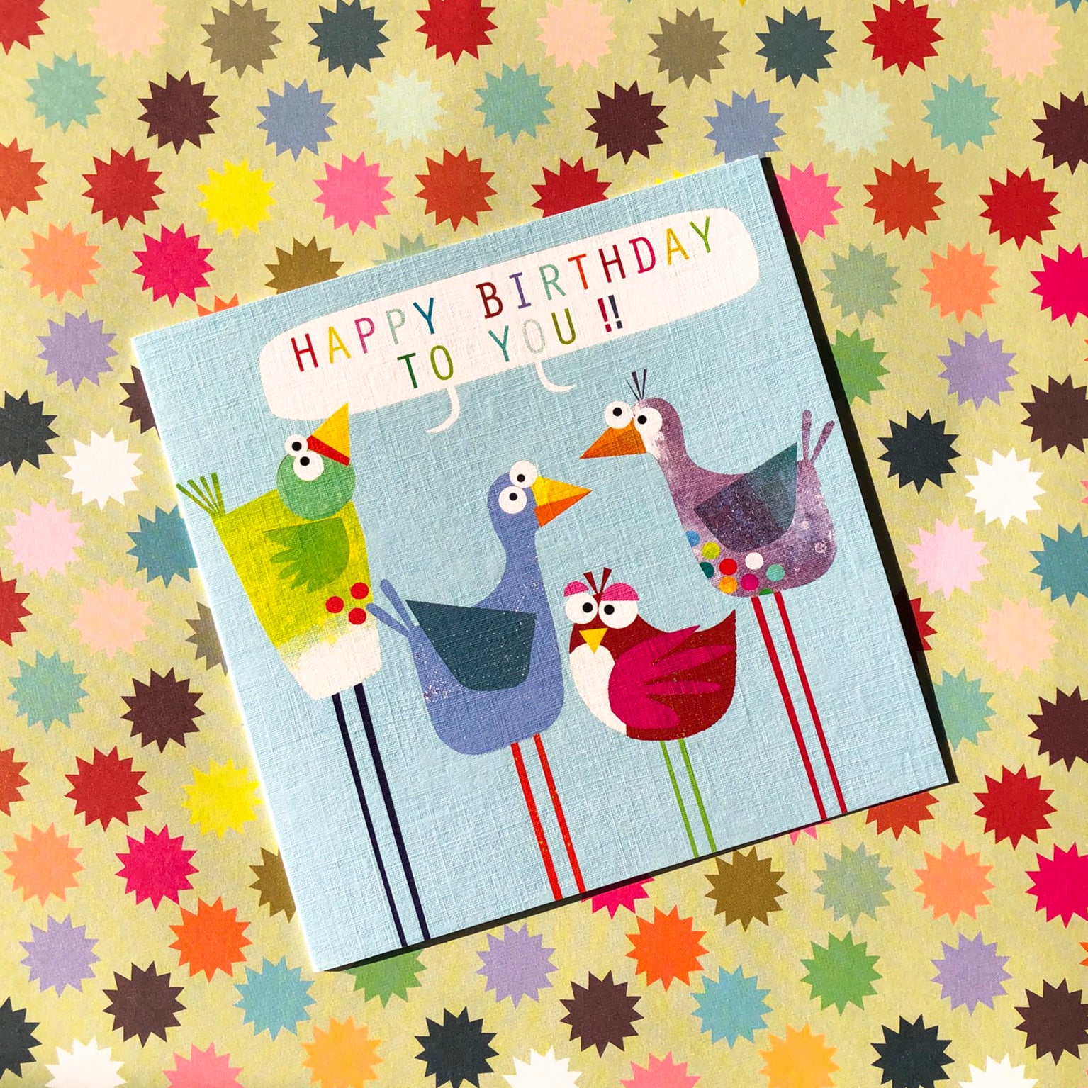 BG17 happy birthday birds card