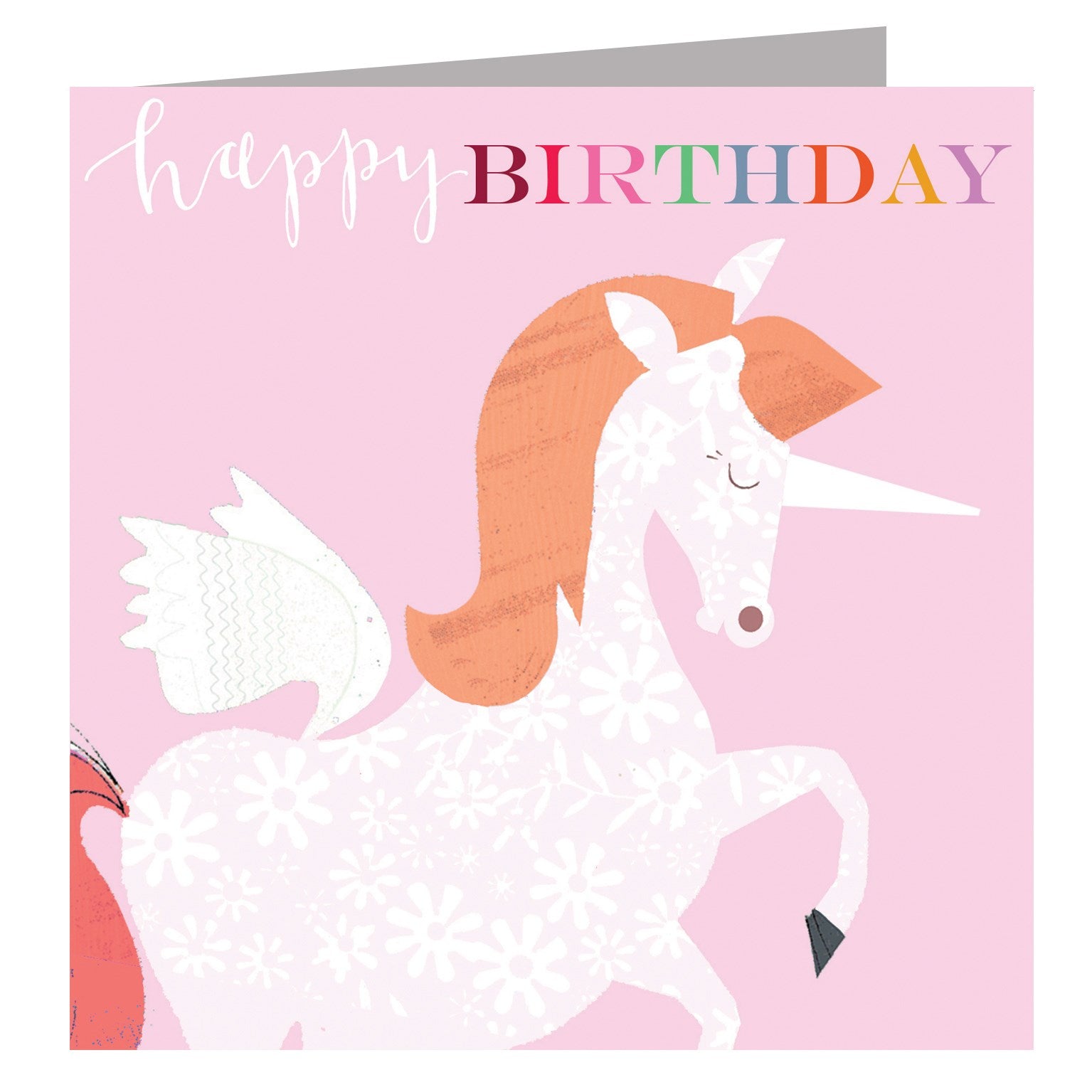 BH11 unicorn happy birthday card