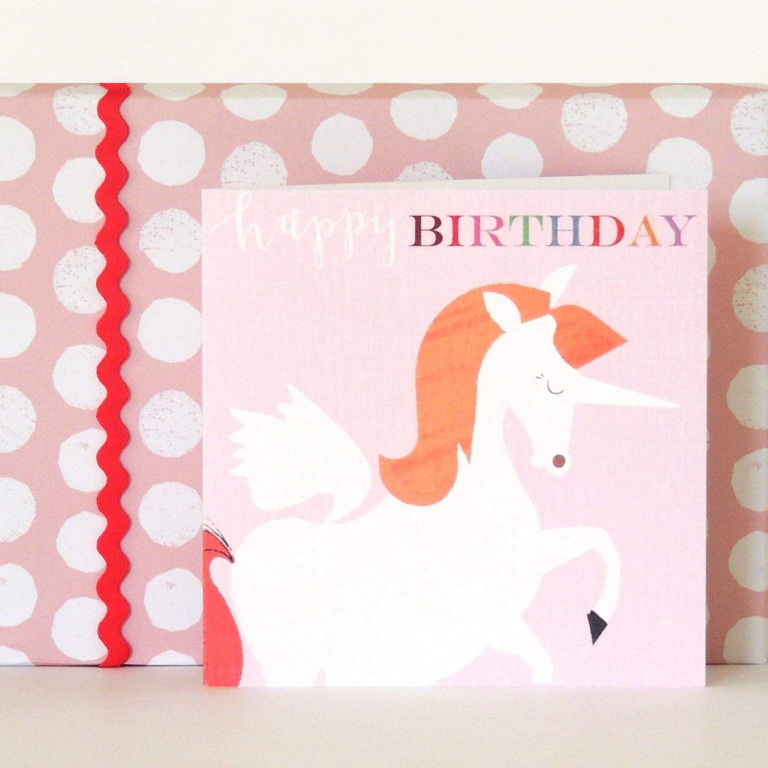 BH11 unicorn happy birthday card