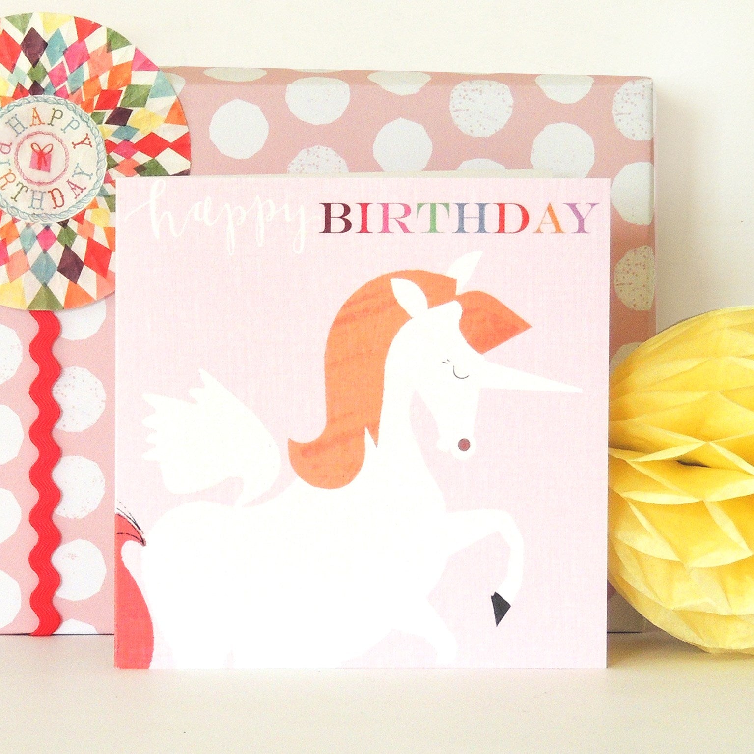 BH11 unicorn happy birthday card